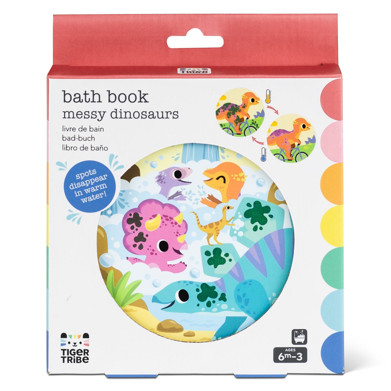 Tiger Tribe Bath Book - Messy Dinosaur