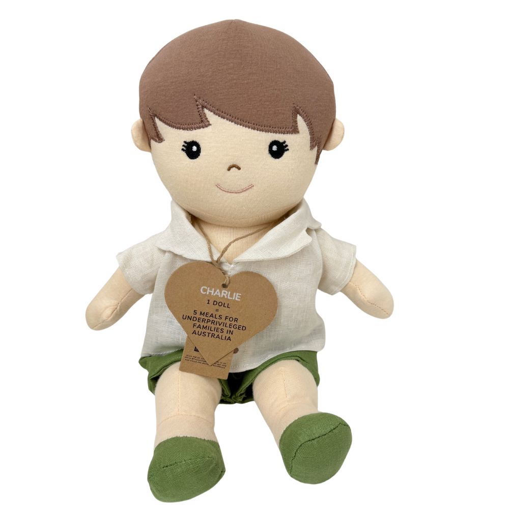 Charlie Rag Doll - Meals for Underprivileged