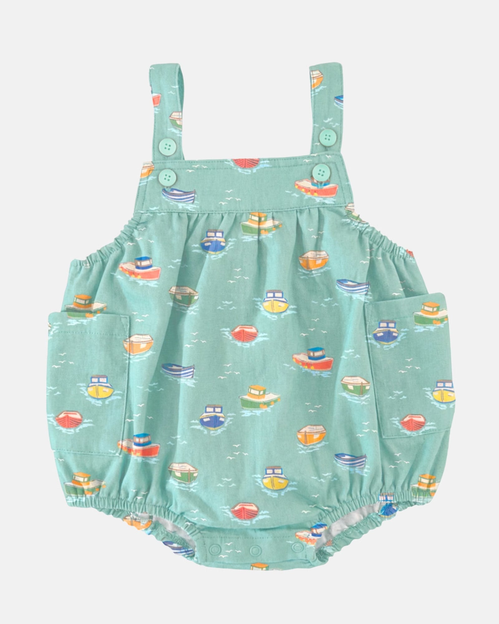 Toshi Baby Bubble Romper Tugboat