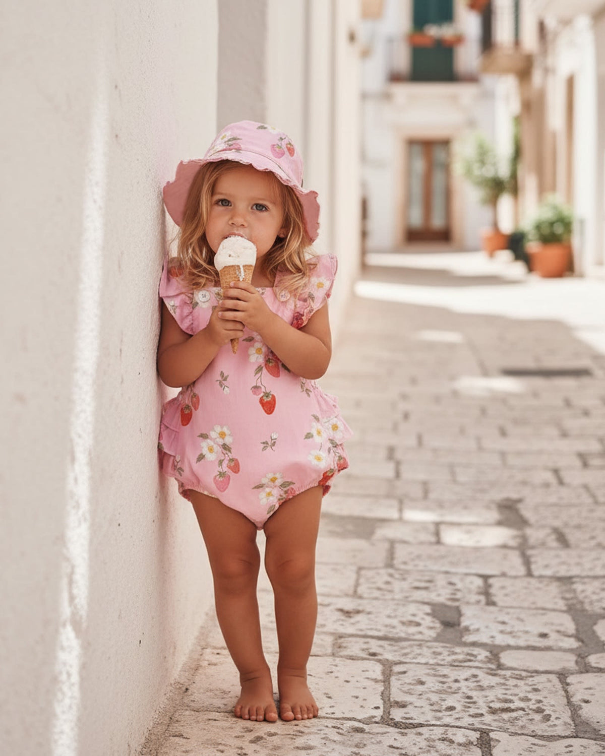 Toshi Romper Strawberry Fields Blossom
