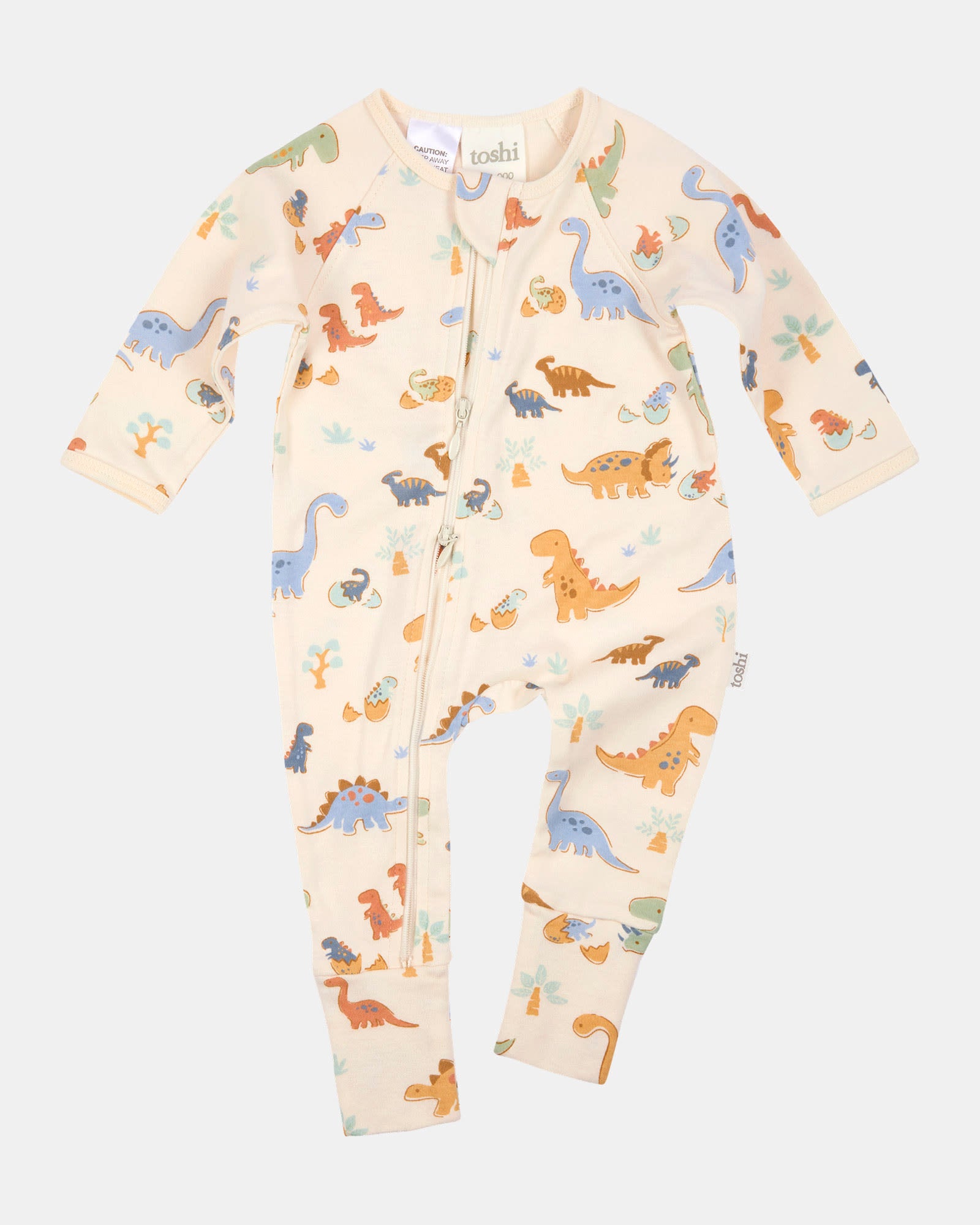 Toshi Long Sleeve Onesie Harvest Dino Bubs