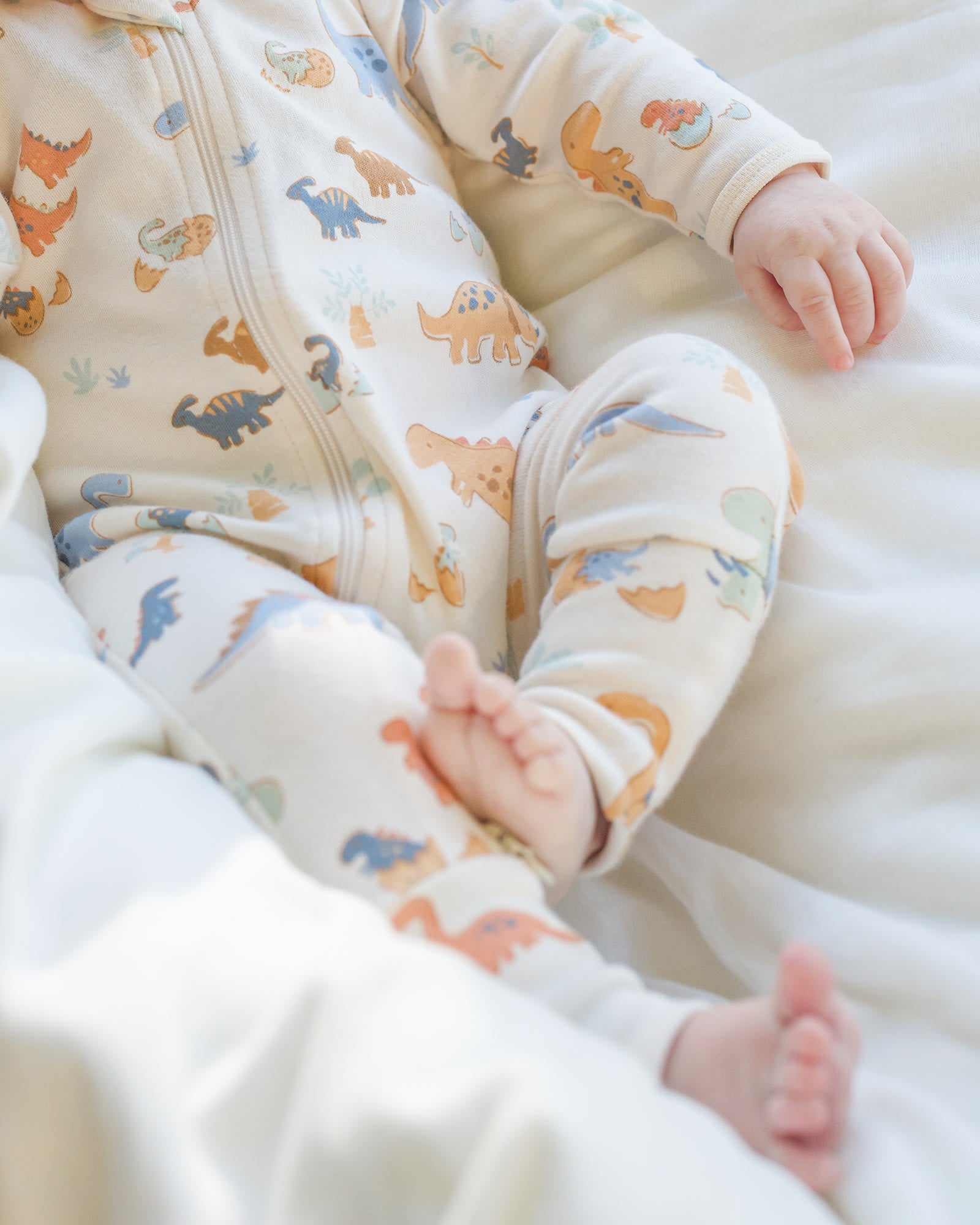 Toshi Long Sleeve Onesie Harvest Dino Bubs