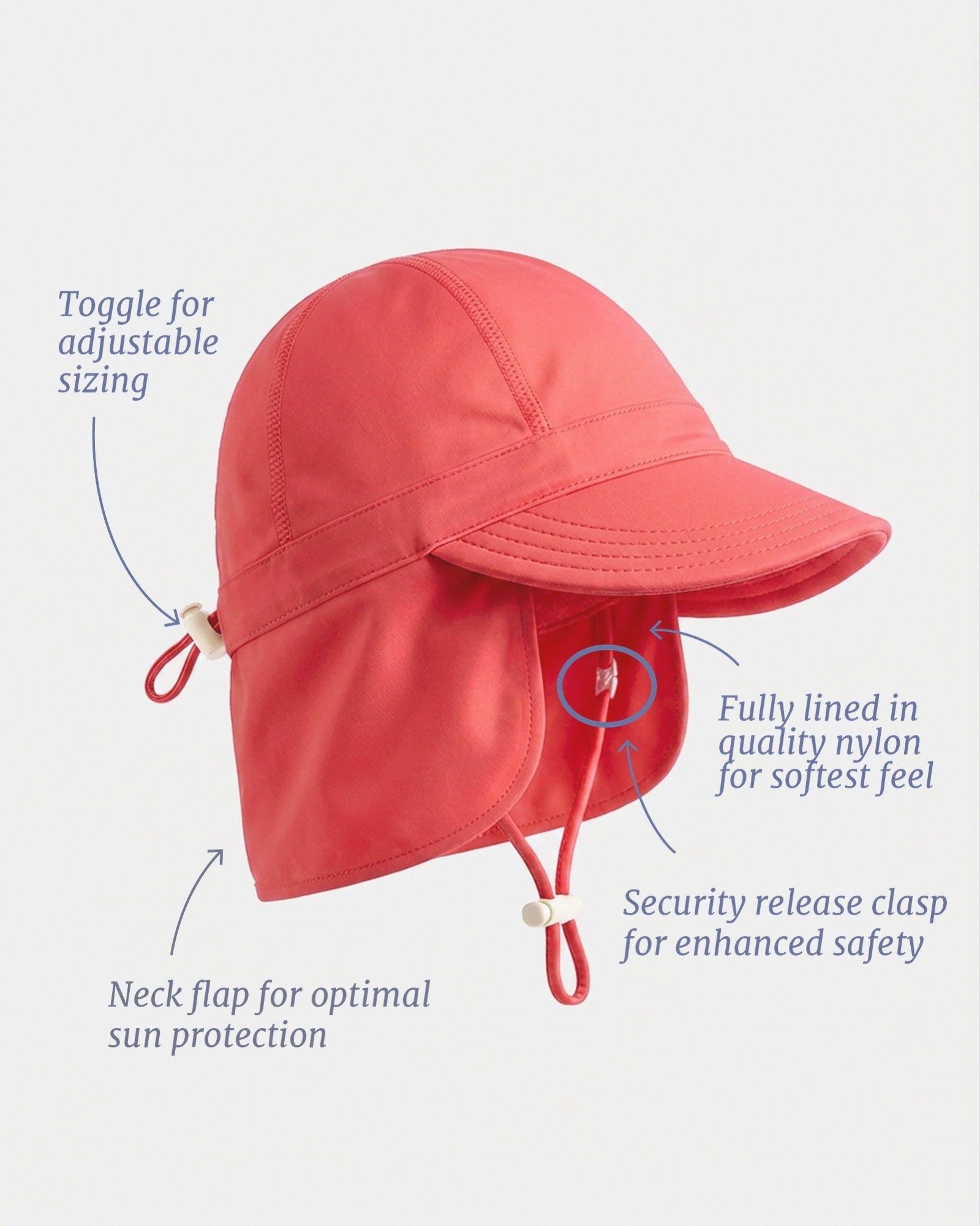Toshi Swim Flap Cap Beachcomber Lobster