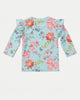 Toshi Swim Rashie Long Sleeve Twinkle Aqua Garden