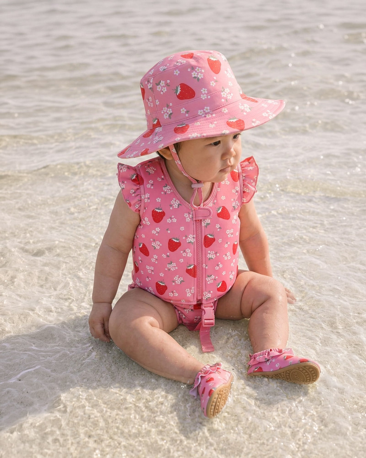 Toshi Swim Water Shoes Twinkle Strawberry