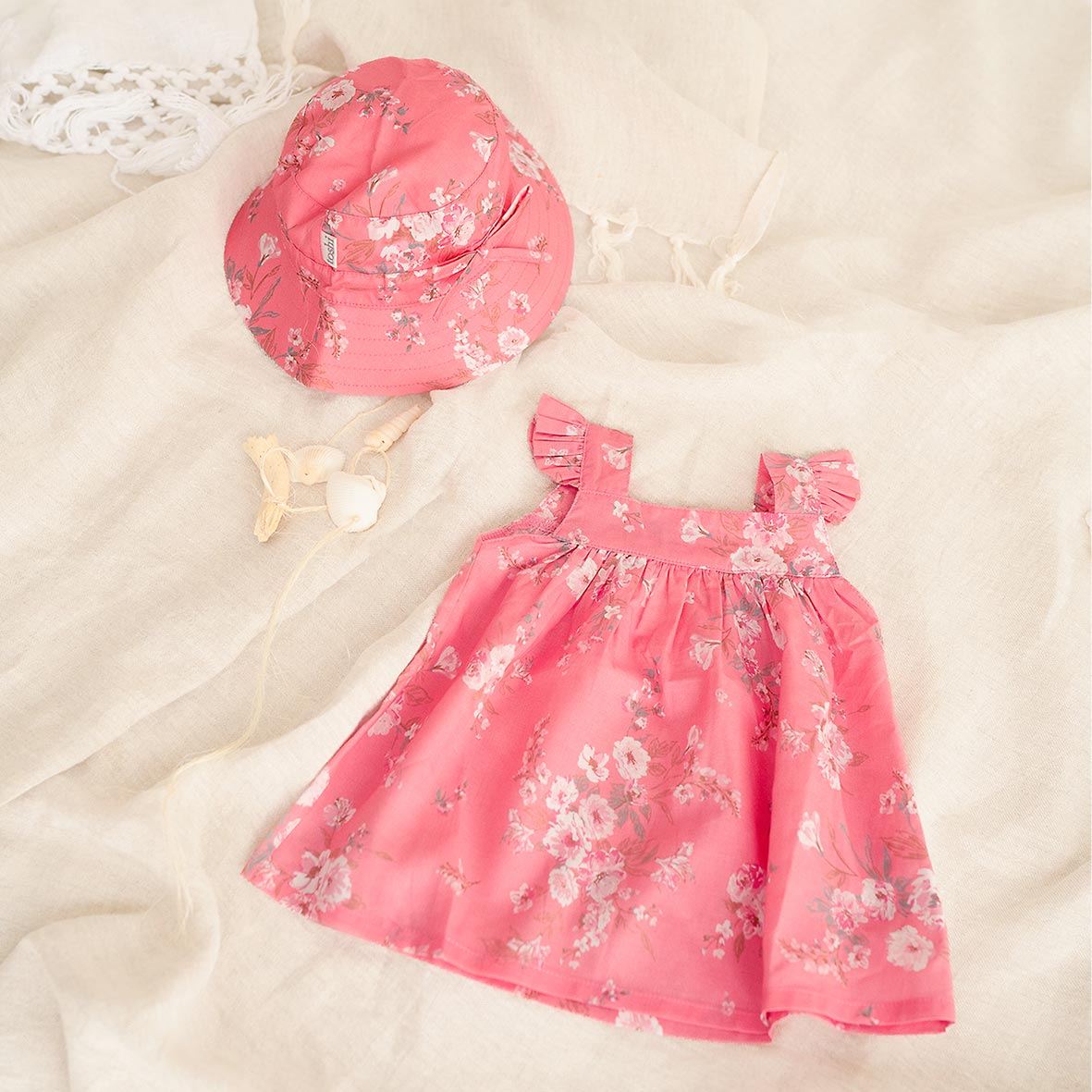 Toshi Baby Dress Felicia - Scarlet