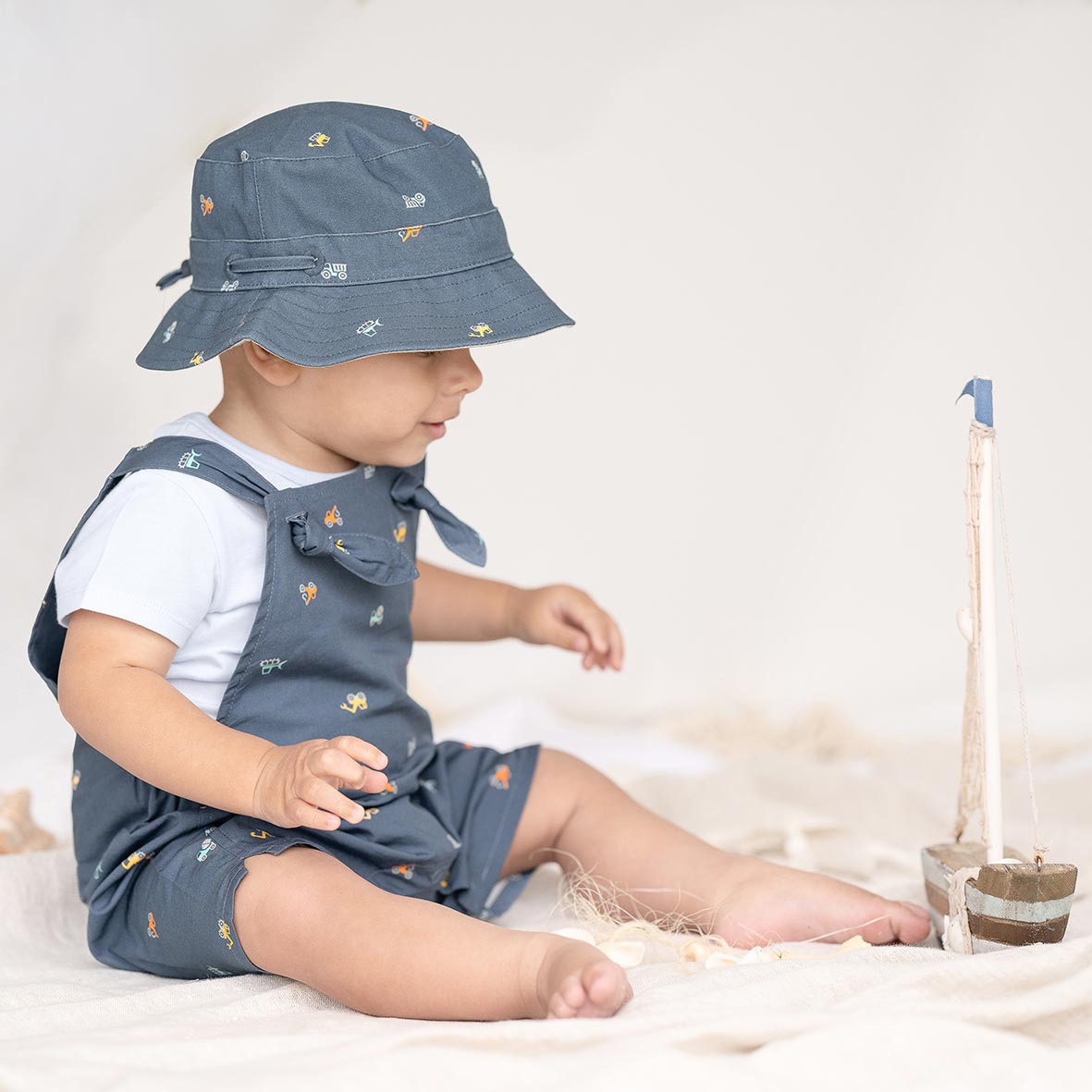 Toshi Baby Romper Folk/Diggers