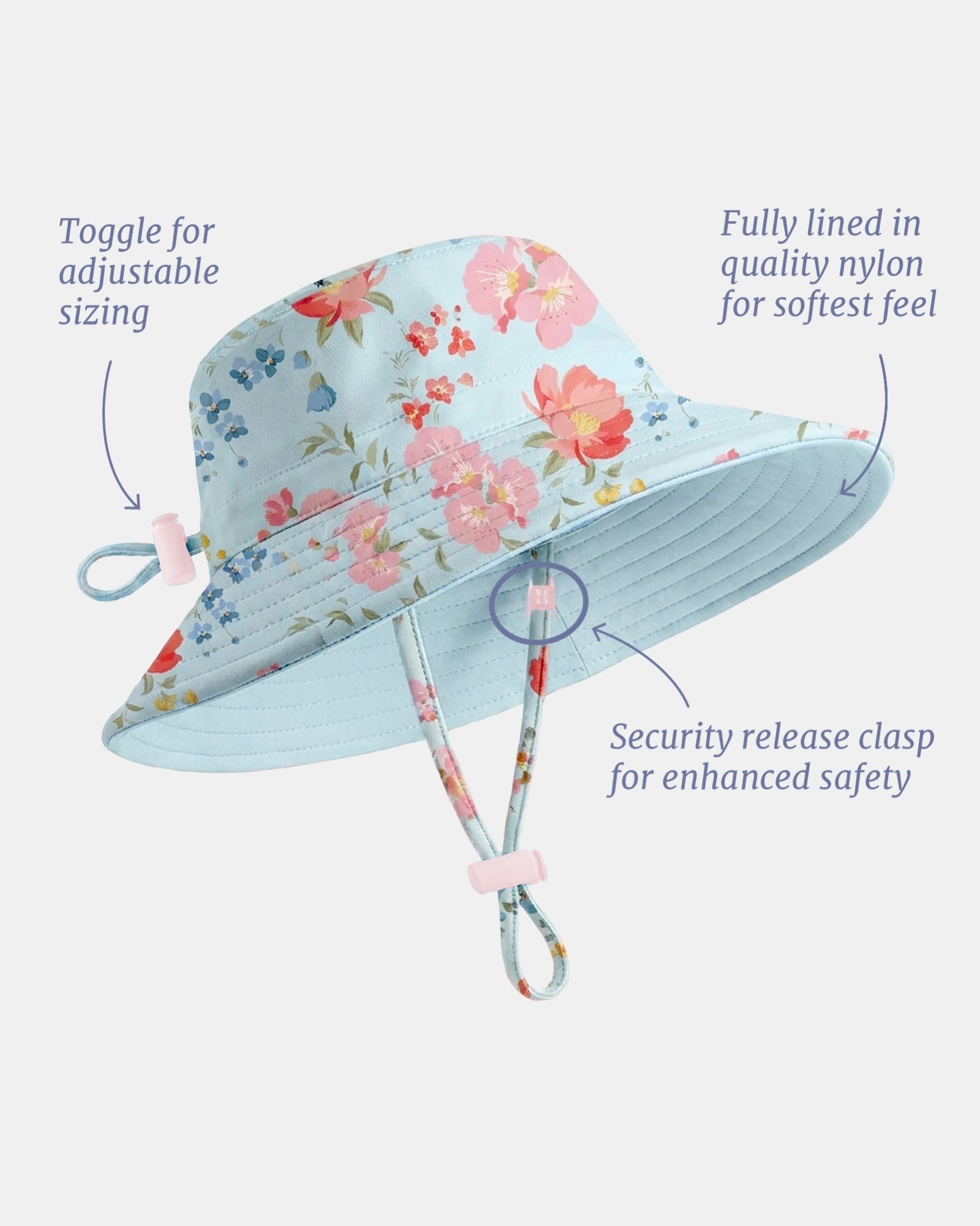 Toshi Swim Sunhat Twinkle Aqua Garden