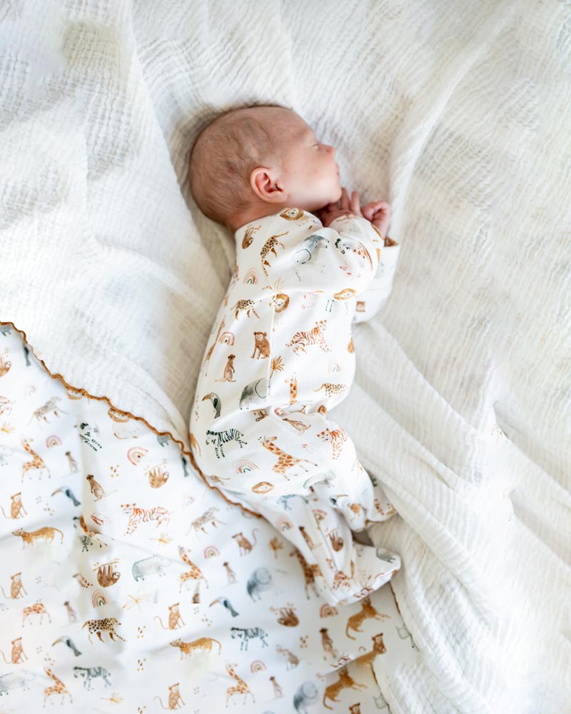 Bebe Billie Organic Long Sleeve Zipsuit