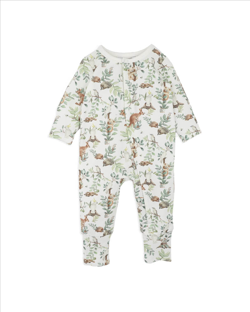 Bebe Charlie Organic Long Sleeve Zipsuit