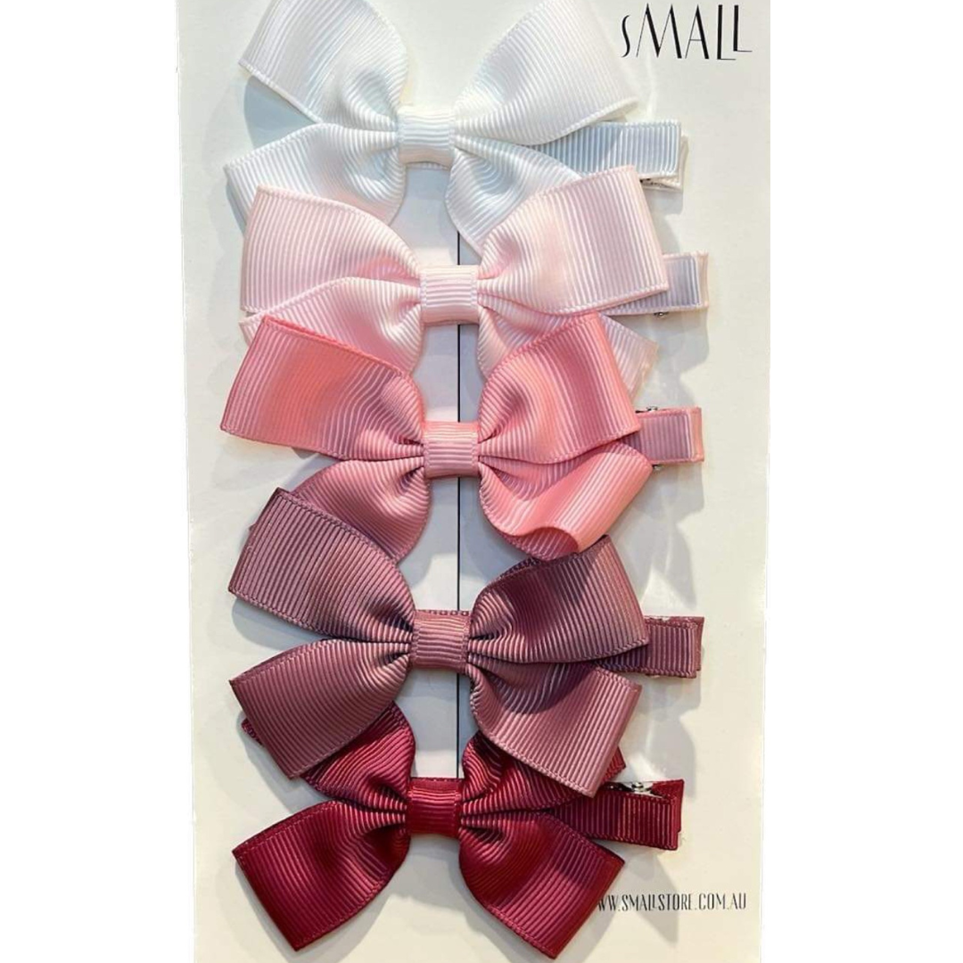 Small Store Hair Bow Clips large - 5 pack