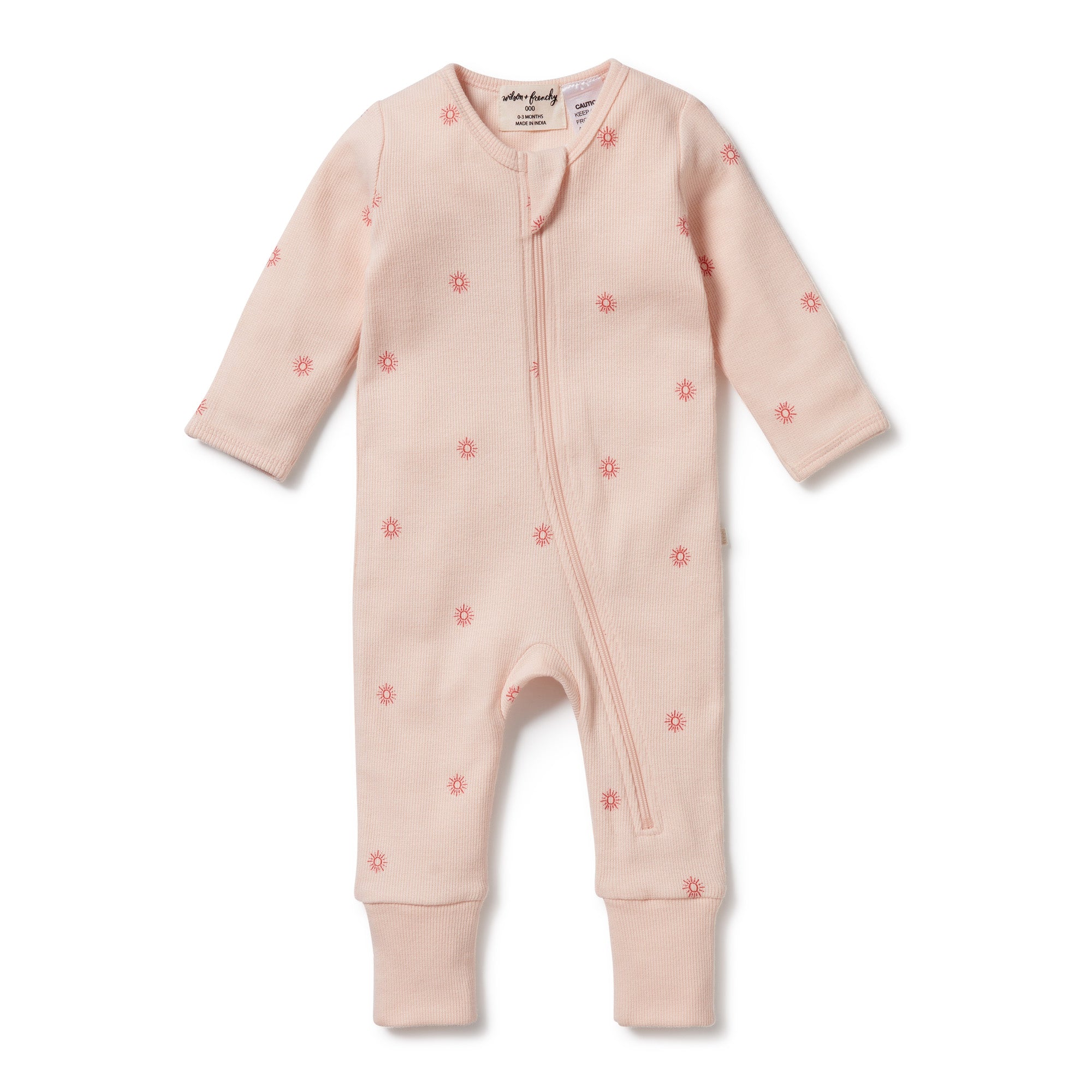 Wilson & Frenchy Petit Soleil Organic Zipsuit with Feet
