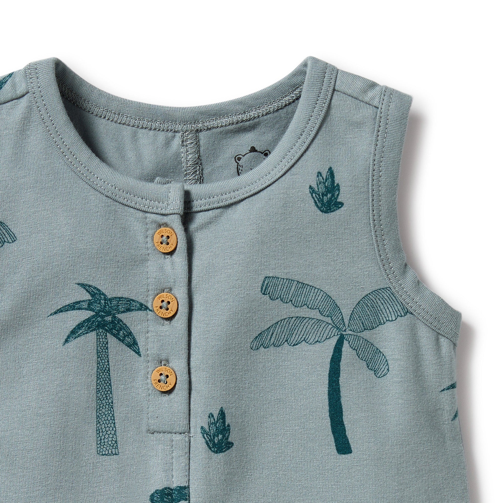 Wilson & Frenchy Palm Days Henley Growsuit