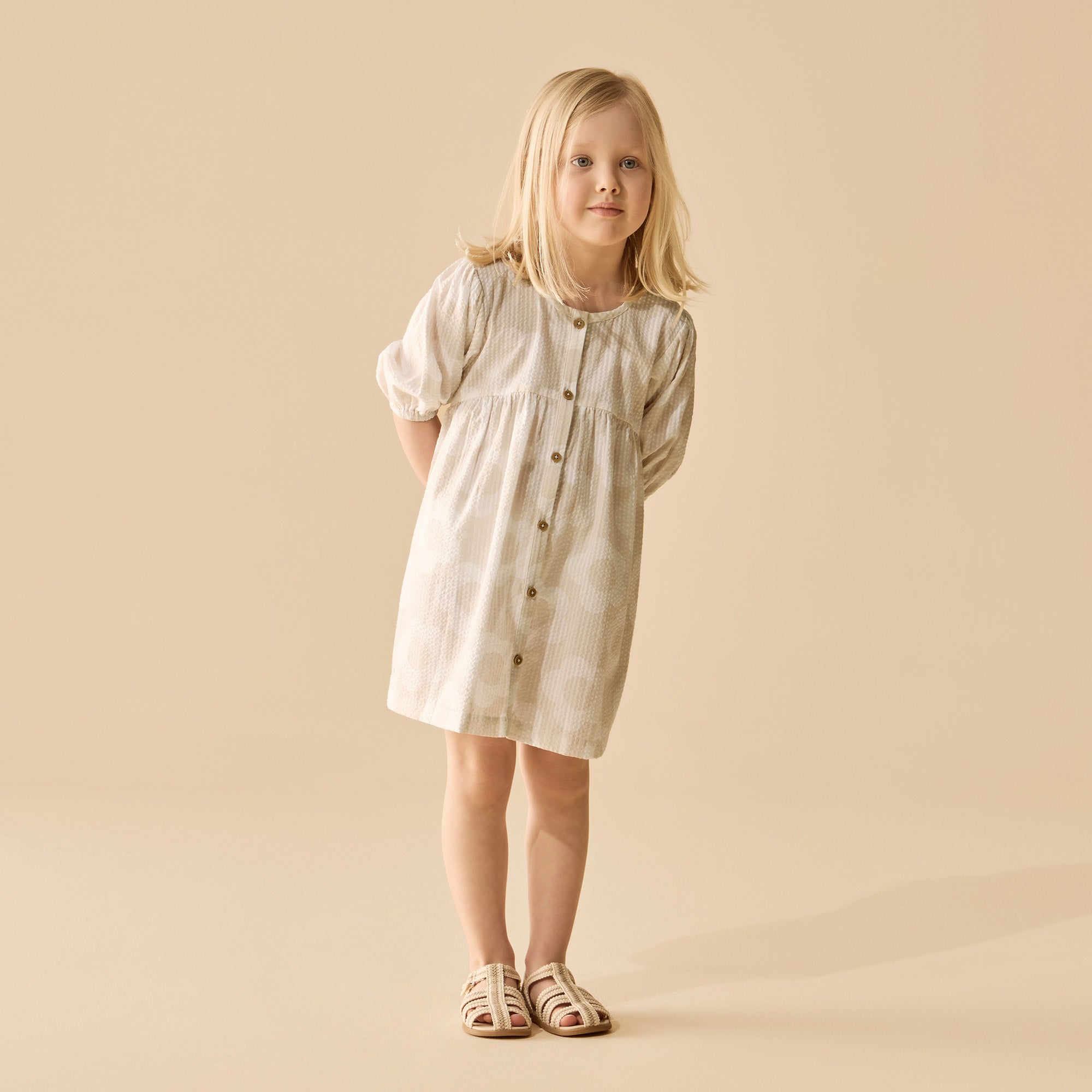 Wilson & Frenchy Daisy Bloom Organic Button Dress