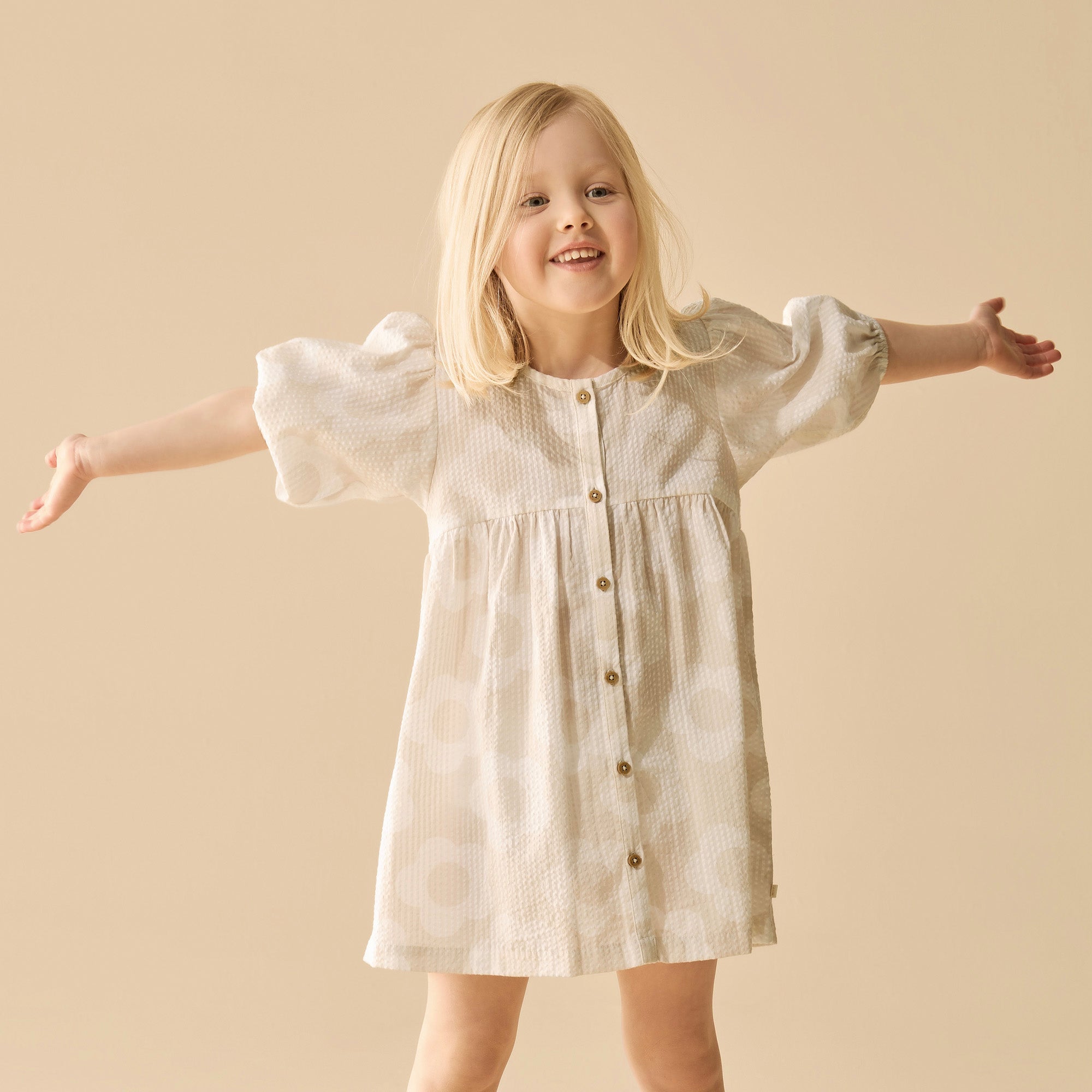 Wilson & Frenchy Daisy Bloom Organic Button Dress