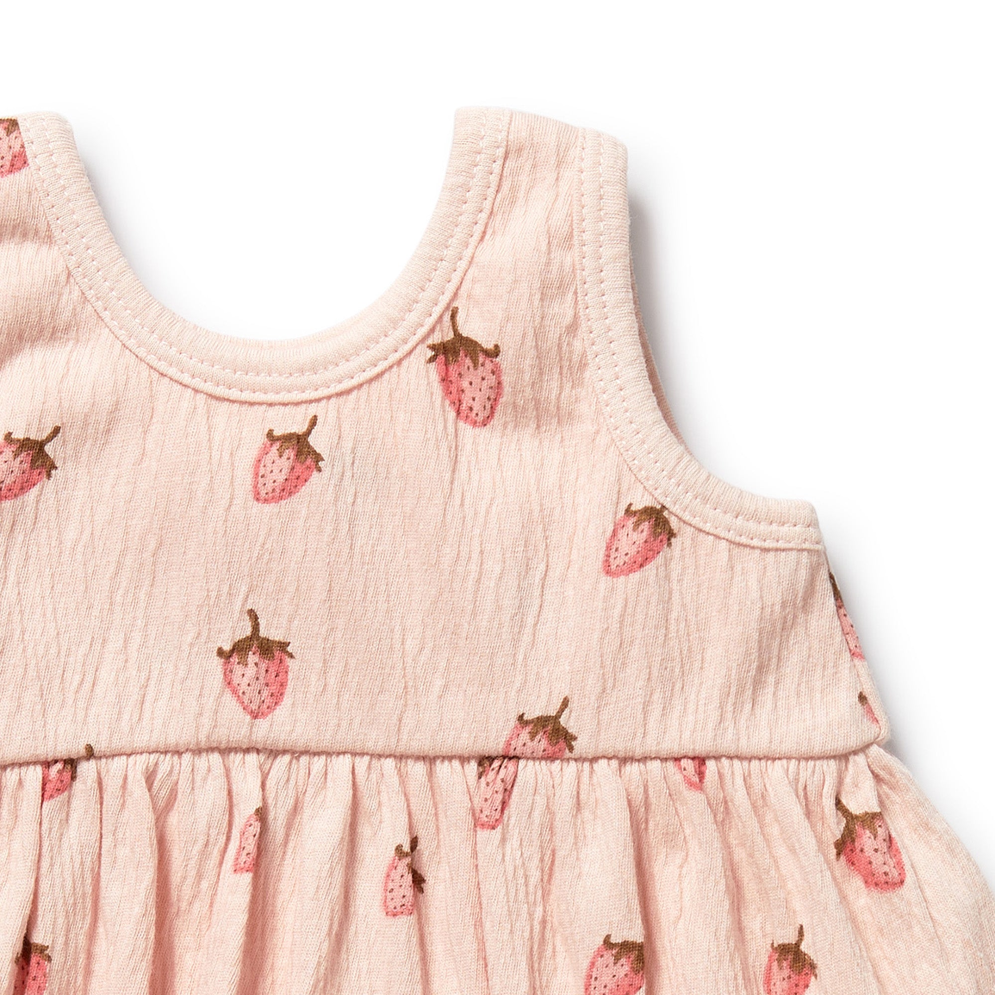 Wilson & Frenchy Strawberry Kisses Organic Ruffle Set