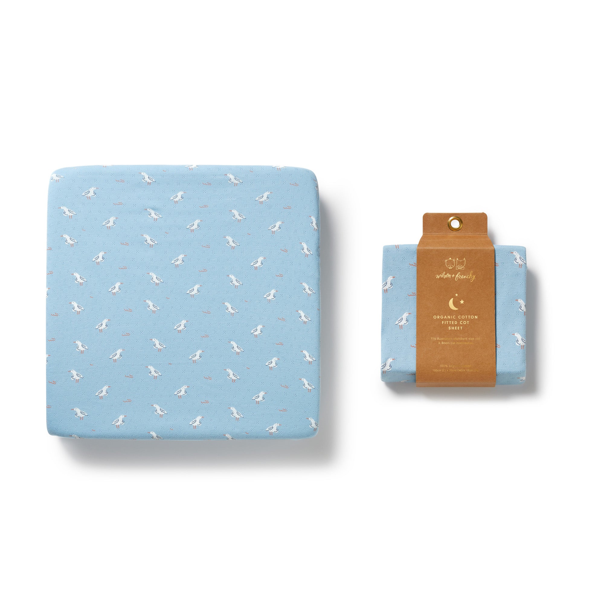 Wiilson & Frenchy Organic Pointelle Cot Sheet