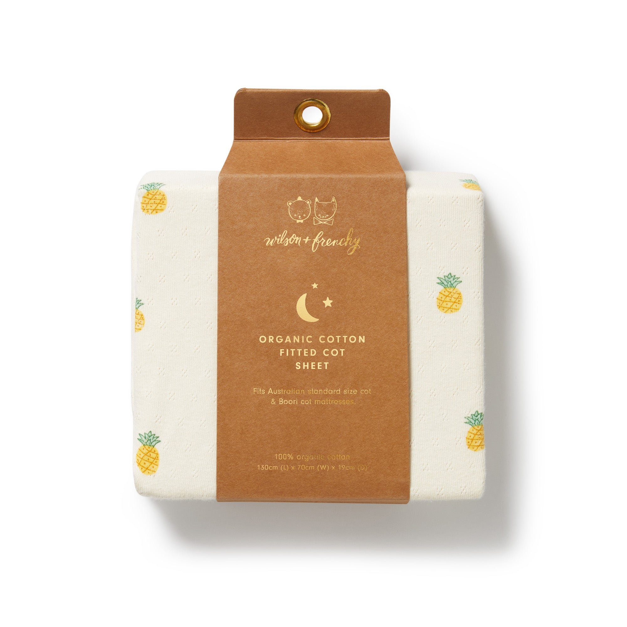 Wiilson & Frenchy Organic Pointelle Cot Sheet