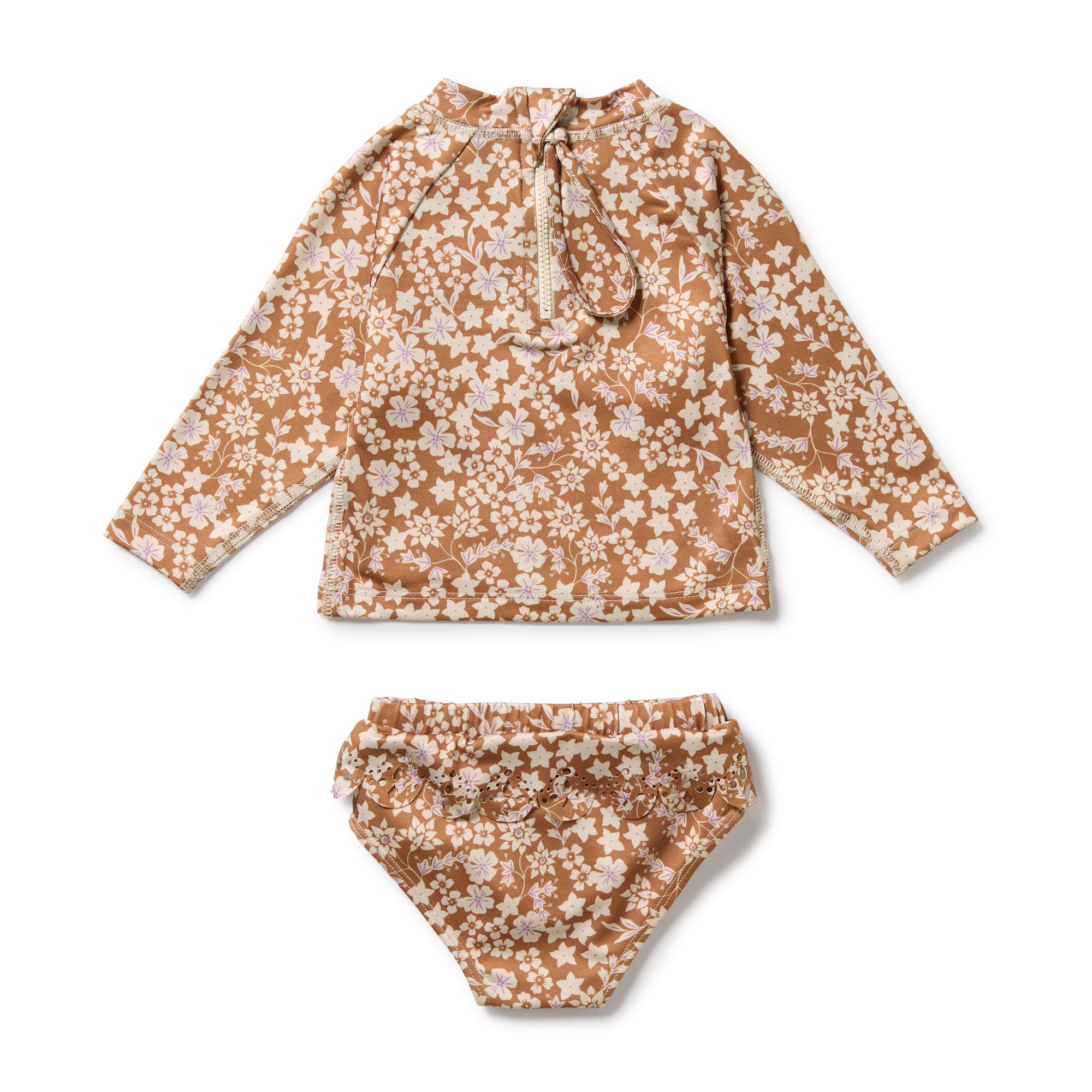 Wilson & Frenchy Hazel Floral Cutwork Rashie Swim Set