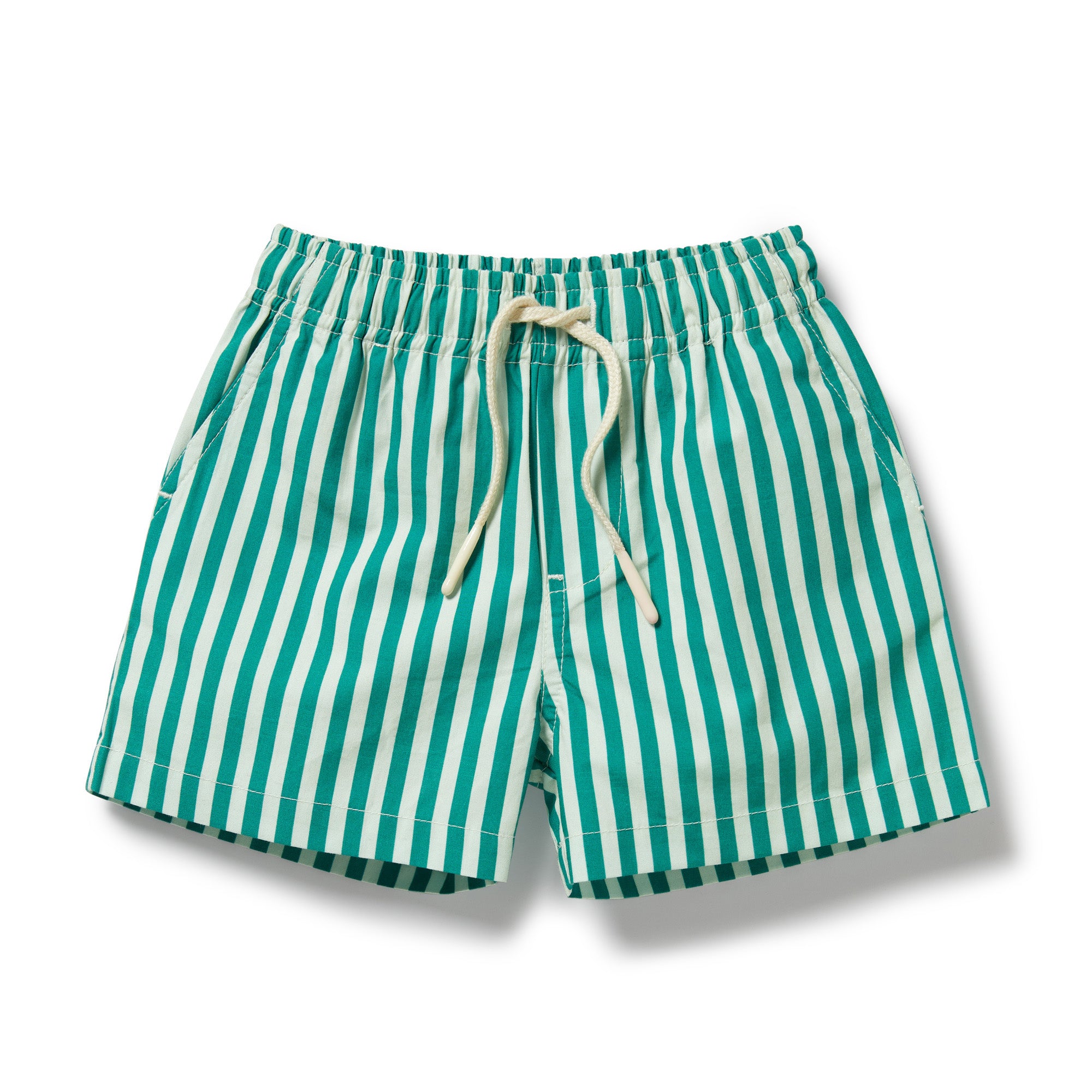 Wilson & Frenchy Green Bean Stripe Swim Board Short