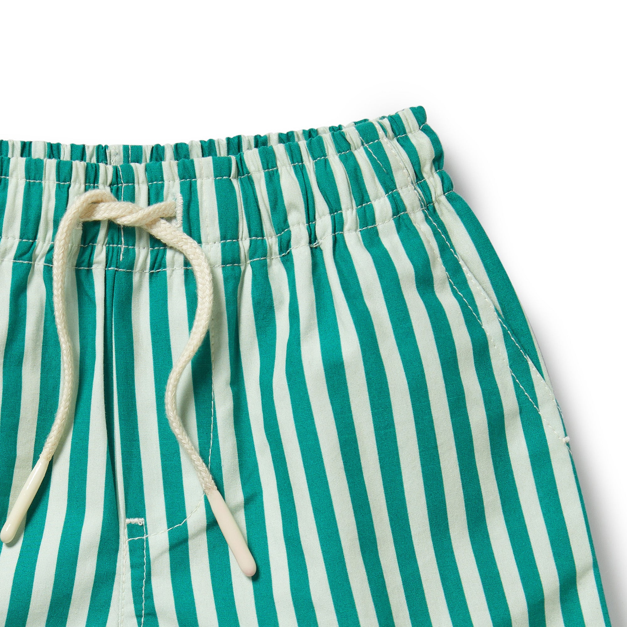 Wilson & Frenchy Green Bean Stripe Swim Board Short