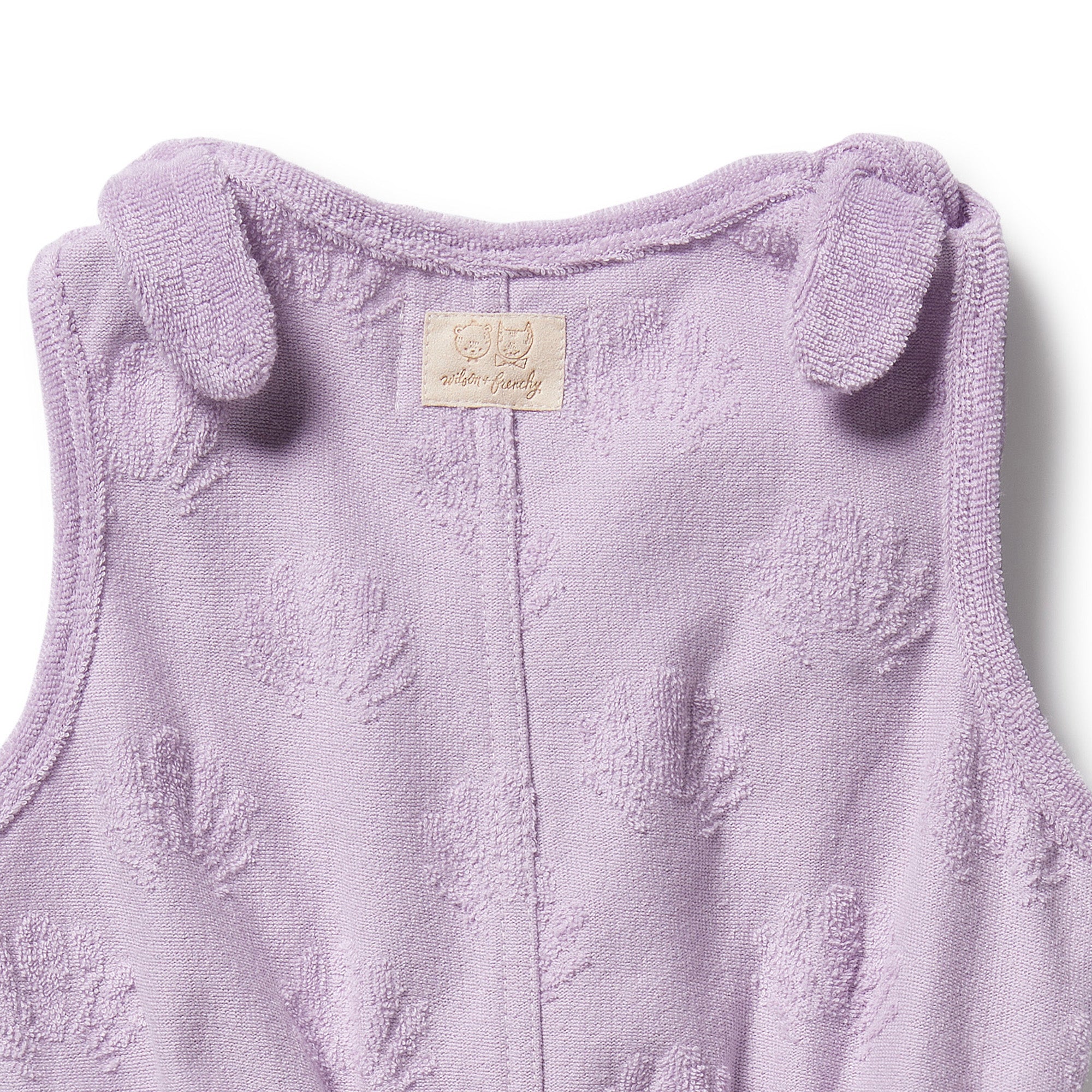 Wilson & Frenchy Lavender Shells Organic Terry Playsuit