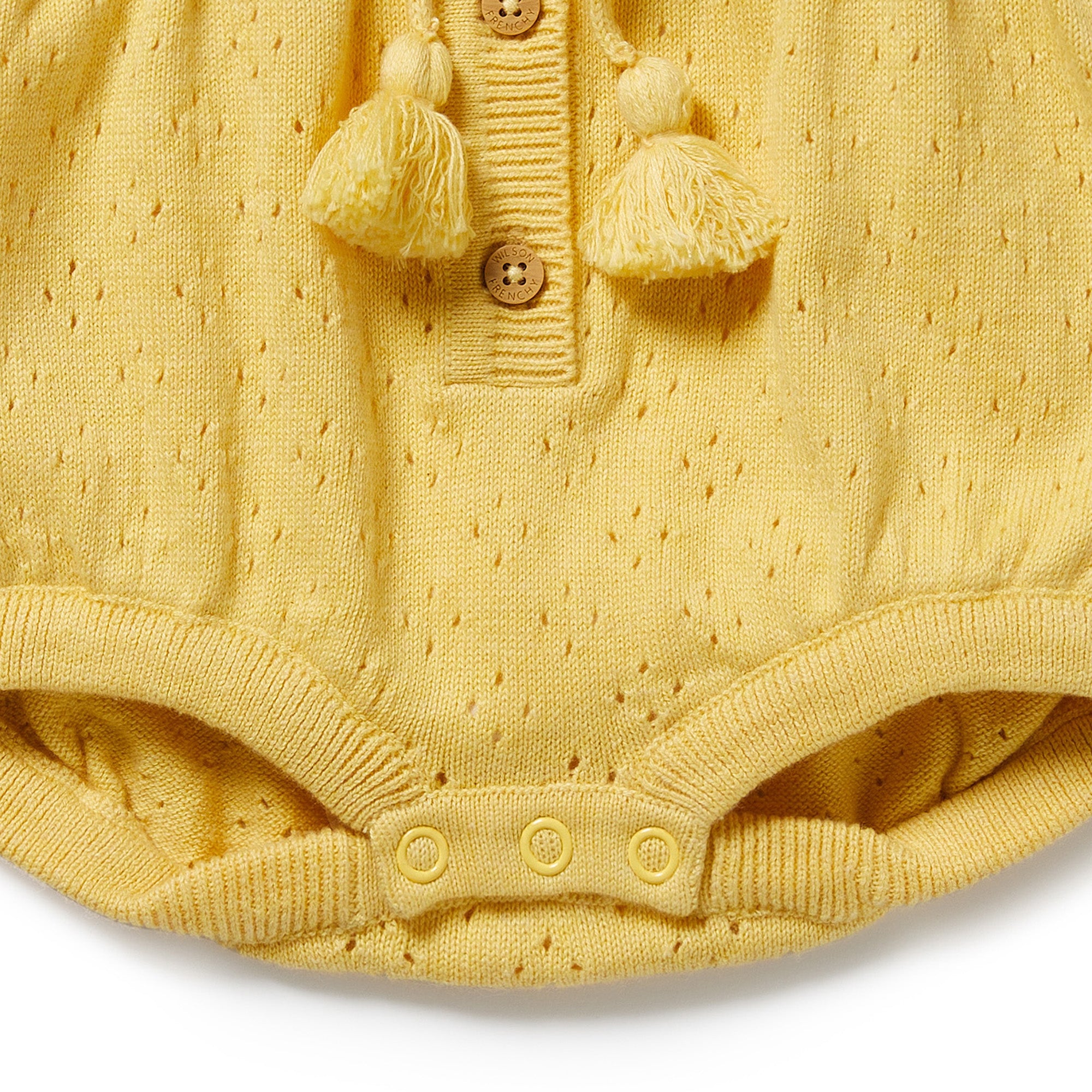 Wilson & Frenchy Sunny Sorbet Organic Knitted Tie Bodysuit