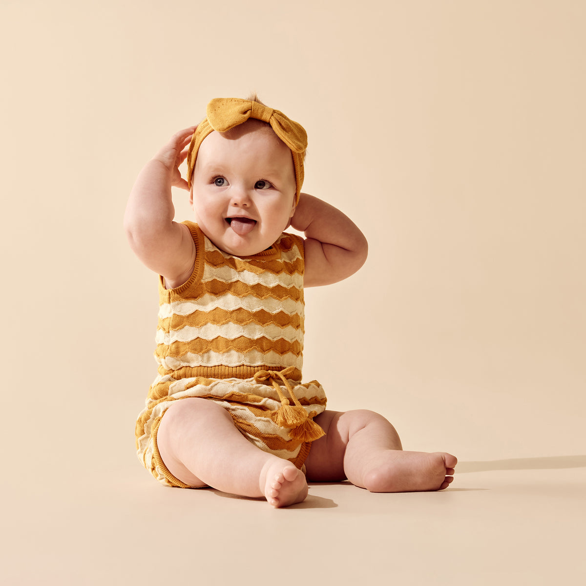 Wilson & Frenchy Marmalade Organic Knitted Pointelle Heandband