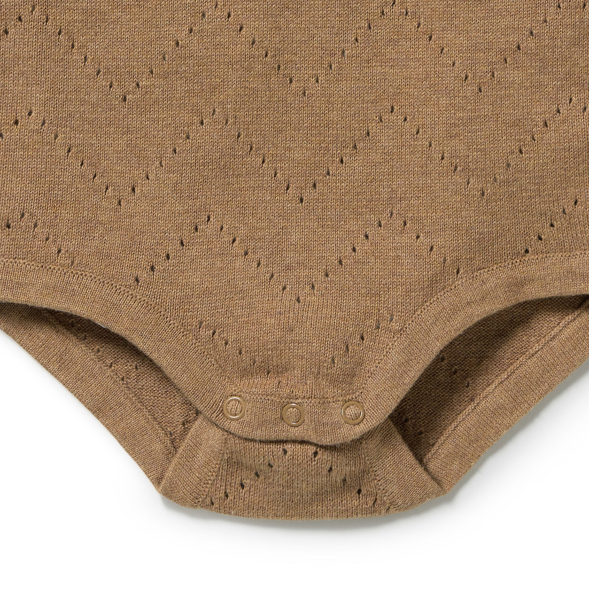 Wilson & Frenchy Ginger Snap Organic Knitted Pointelle Bodysuit