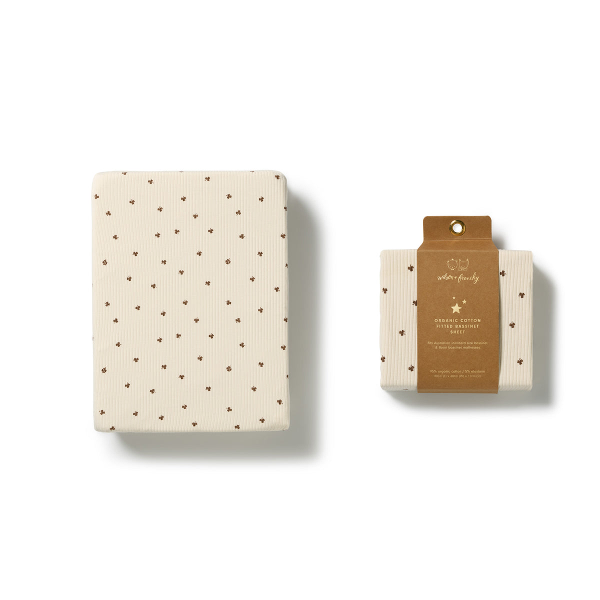 Wilson & Frenchy My Lucky Charm Organic Bassinet Sheet