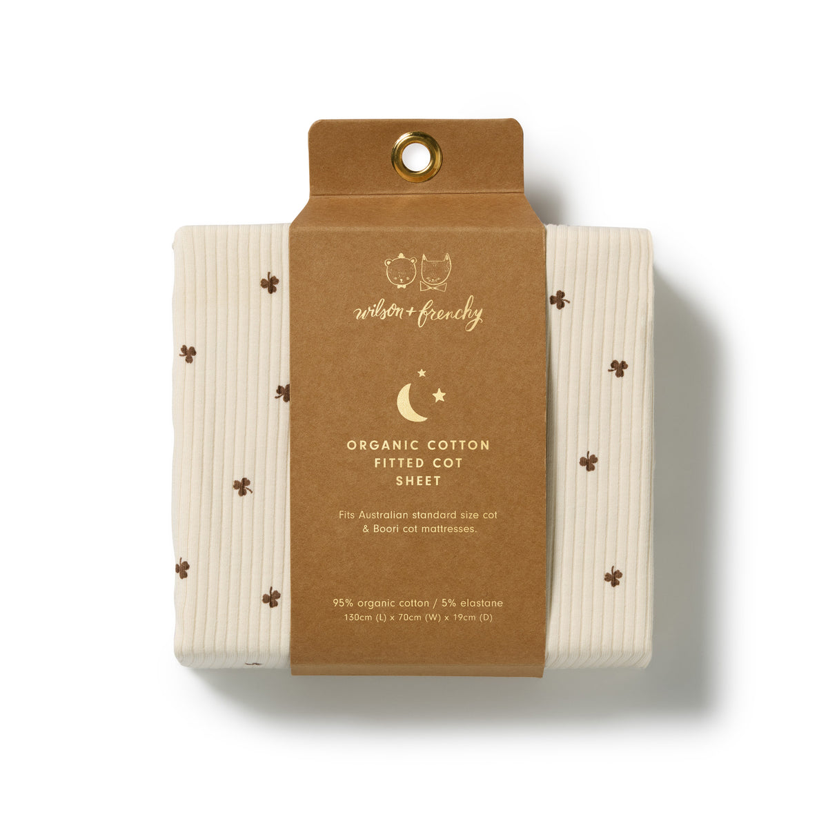 Wilson & Frenchy My Lucky Charm Organic Cot Sheet