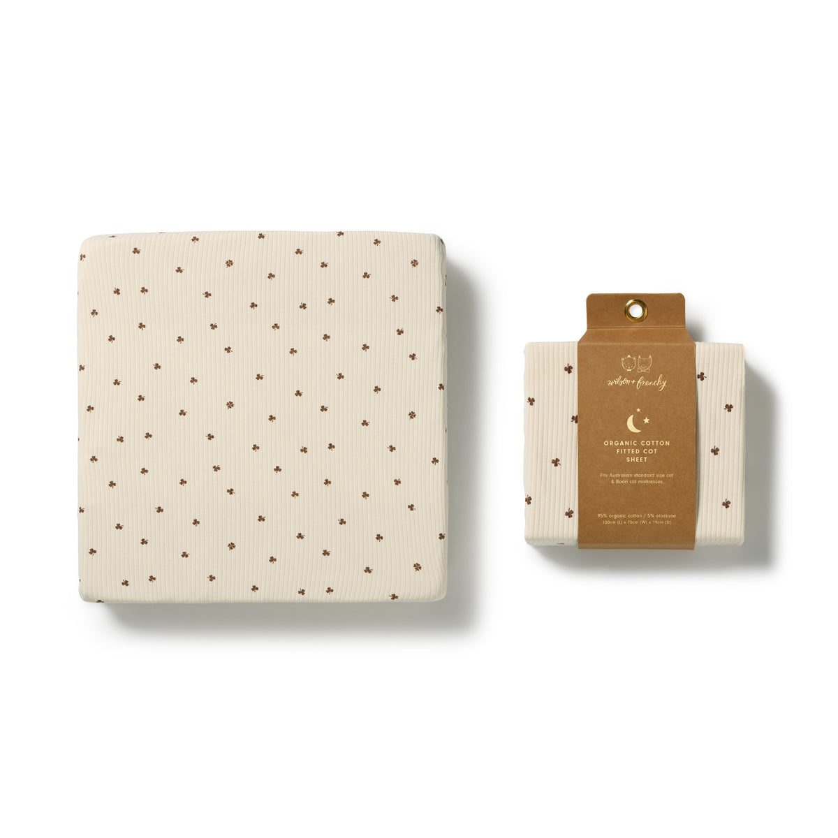 Wilson & Frenchy My Lucky Charm Organic Cot Sheet