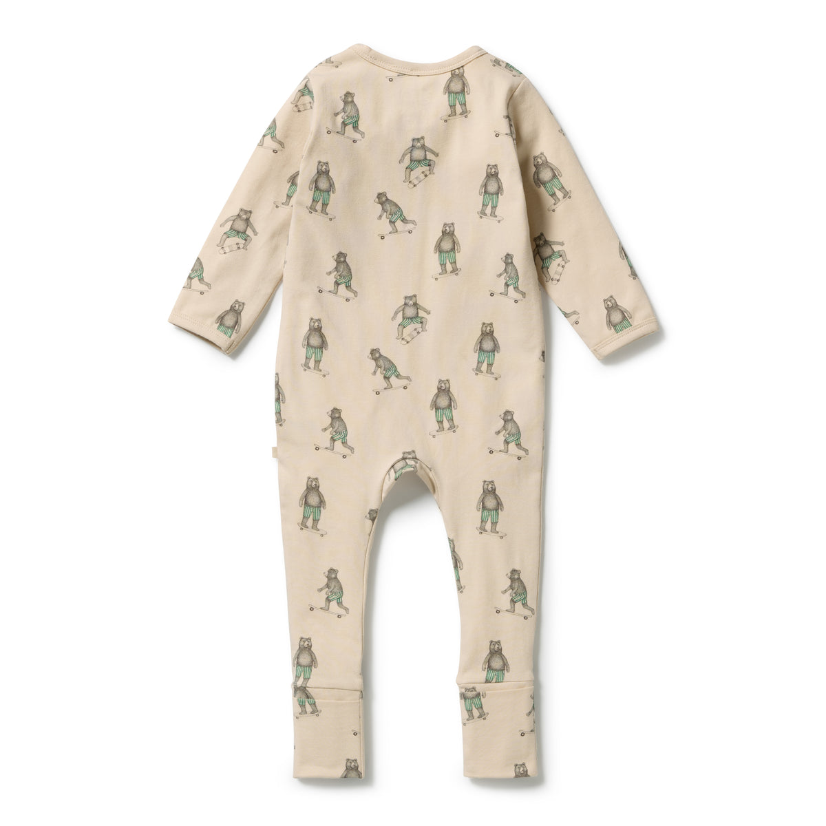 Wilson & Frenchy Skater Club Organic Zipsuit with Feet
