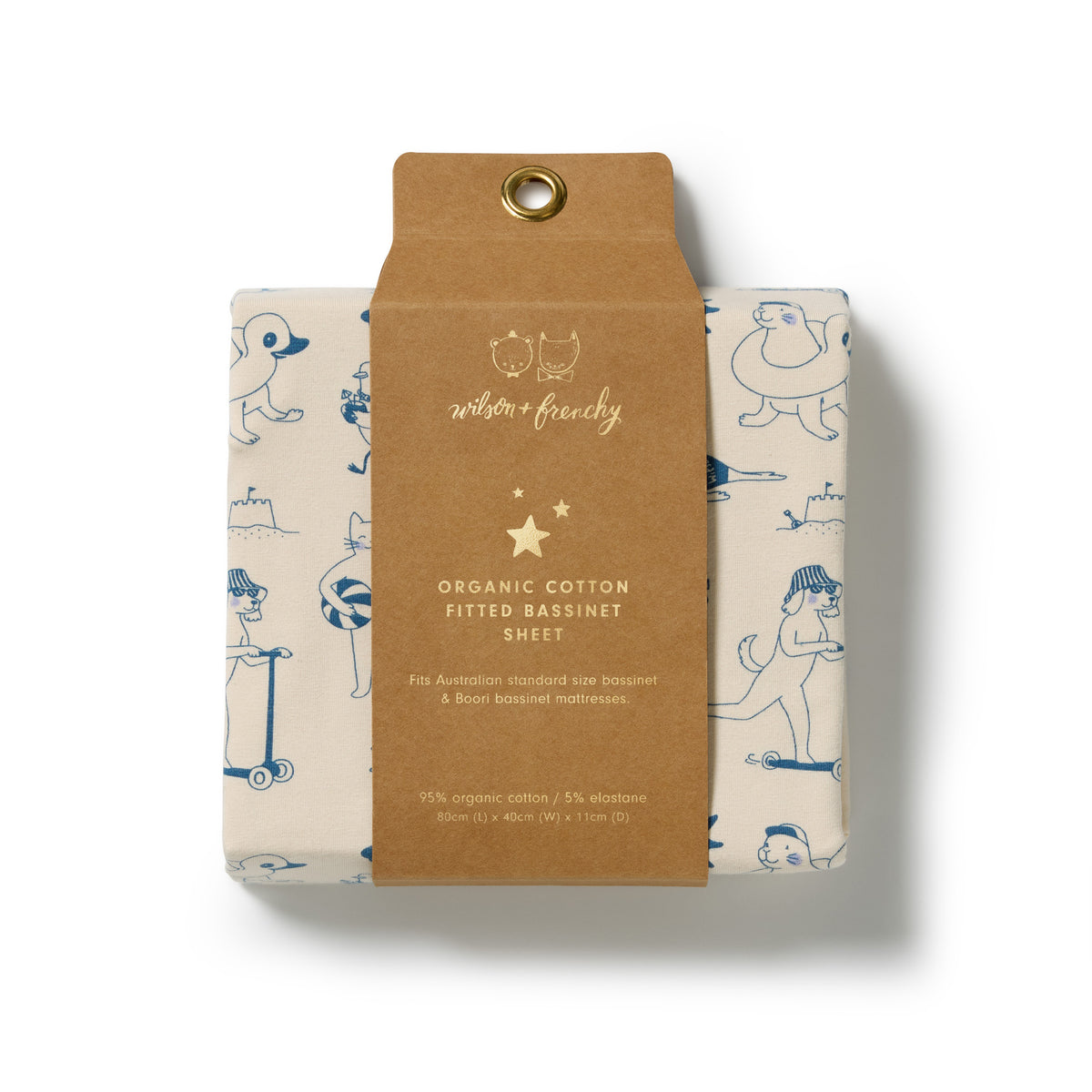 Wilson & Frenchy Tout est Magique Organic Bassinet Sheet