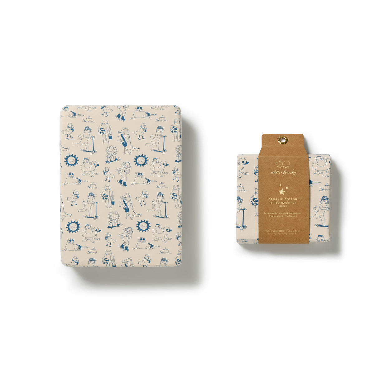 Wilson & Frenchy Tout est Magique Organic Bassinet Sheet