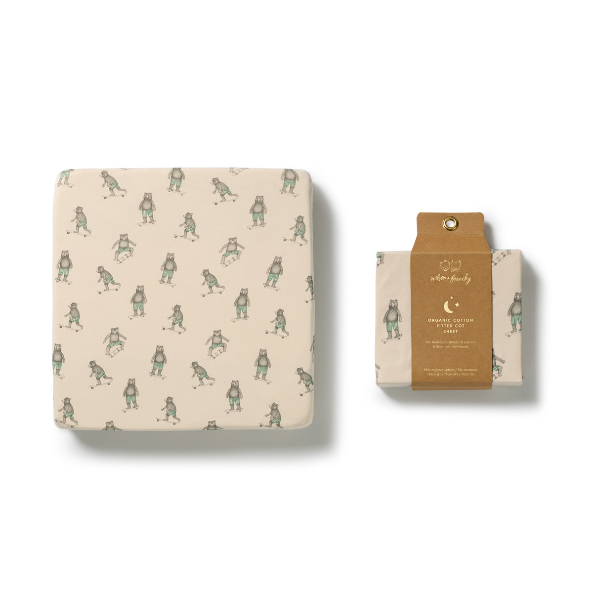 Wilson & Frenchy Skater Club Organic Cot Sheet