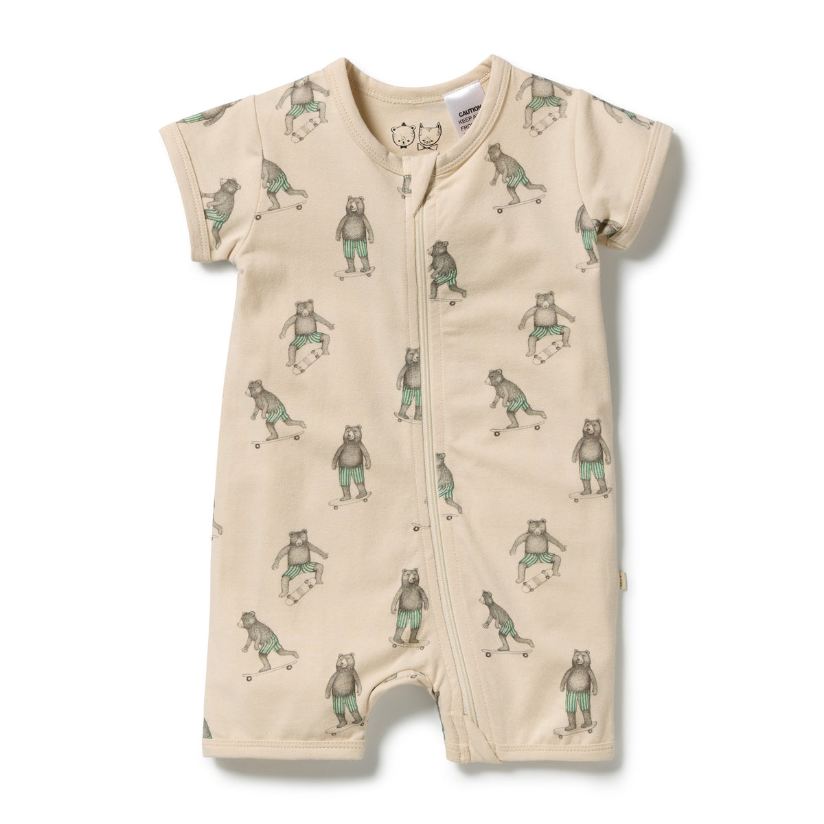 Wilson & Frenchy Skater Club Organic Henley Bodysuit