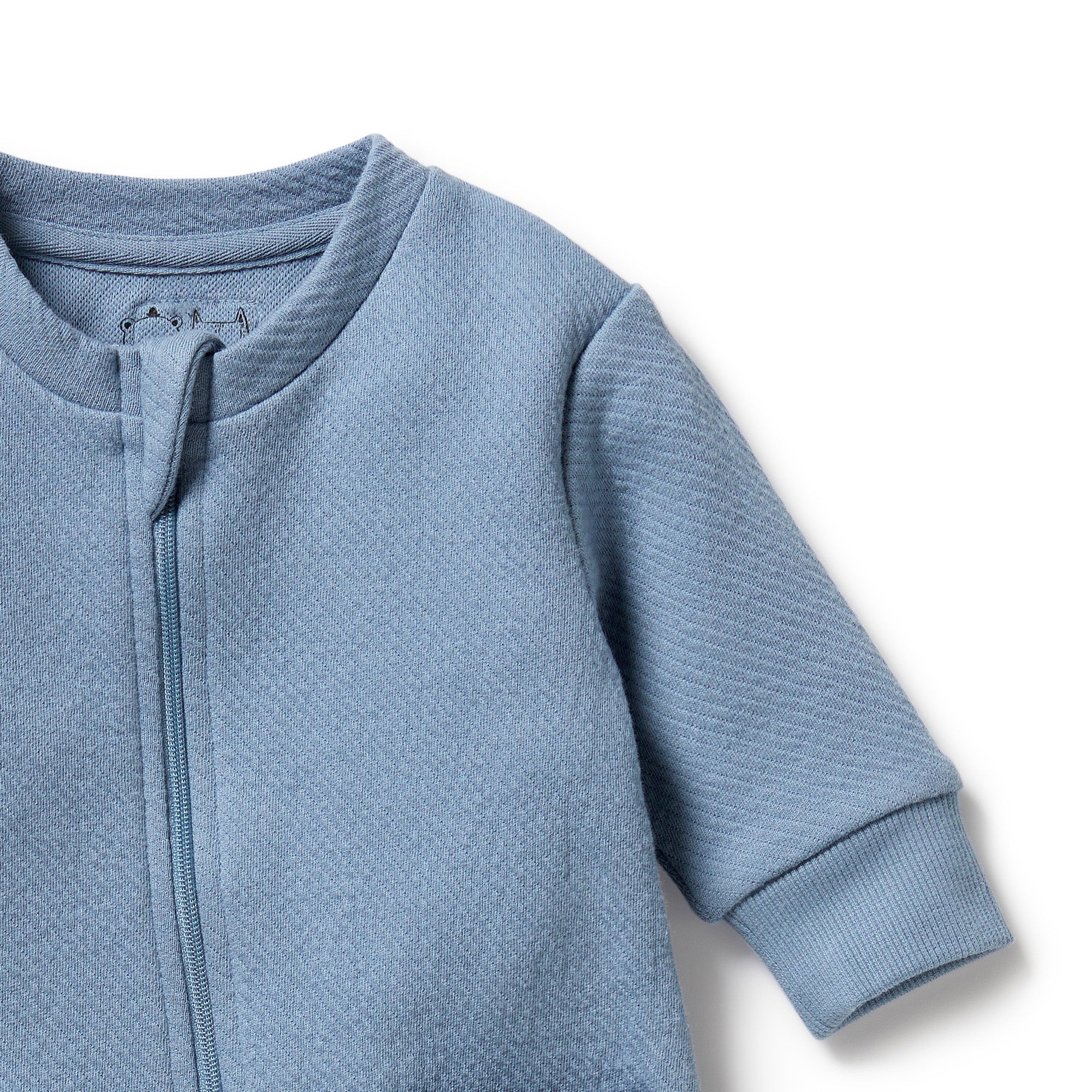 Wilson & Frenchy Storm Blue Organic Quilted Growsuit