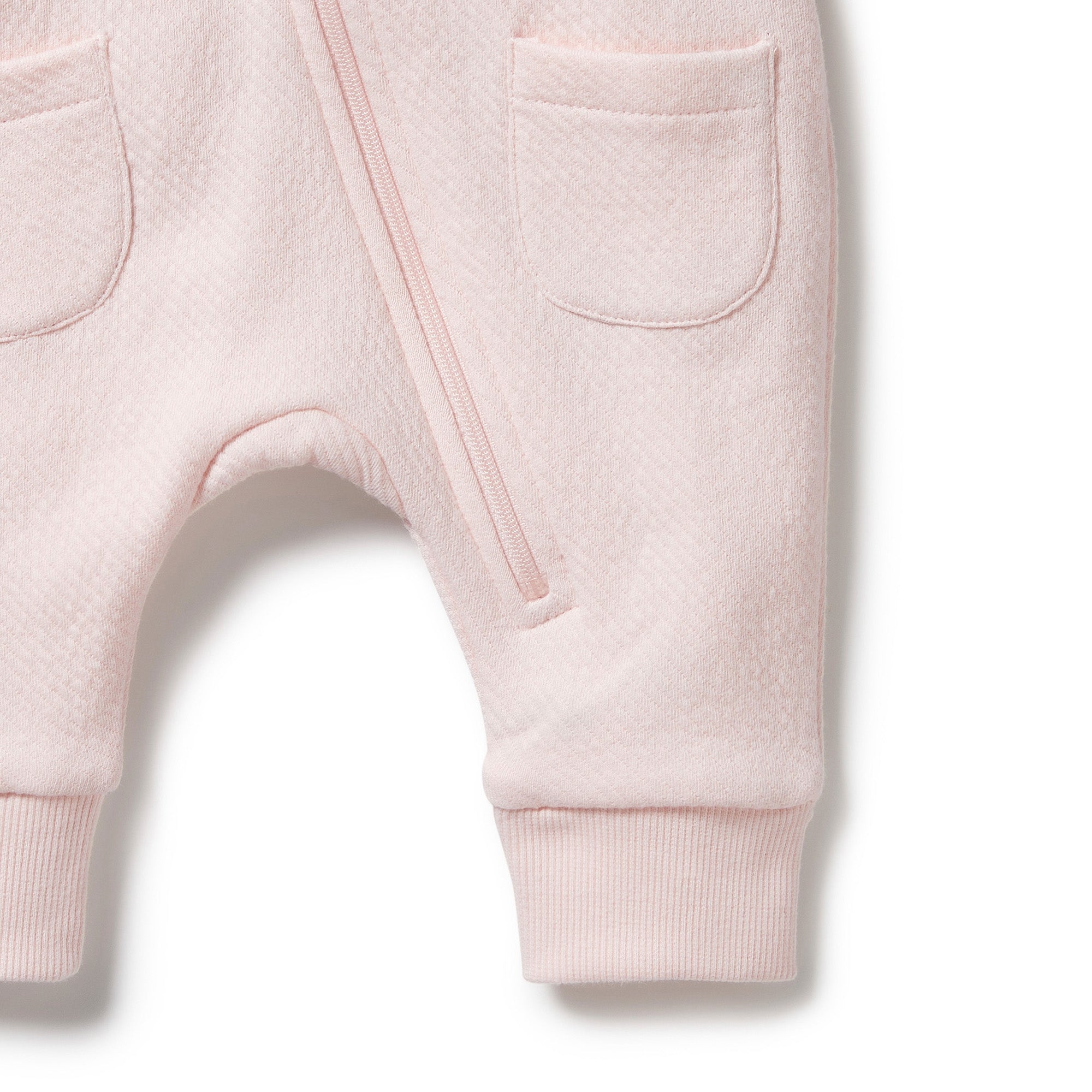 Wilson & Frenchy Storm Pink Organic Quilted Growsuit
