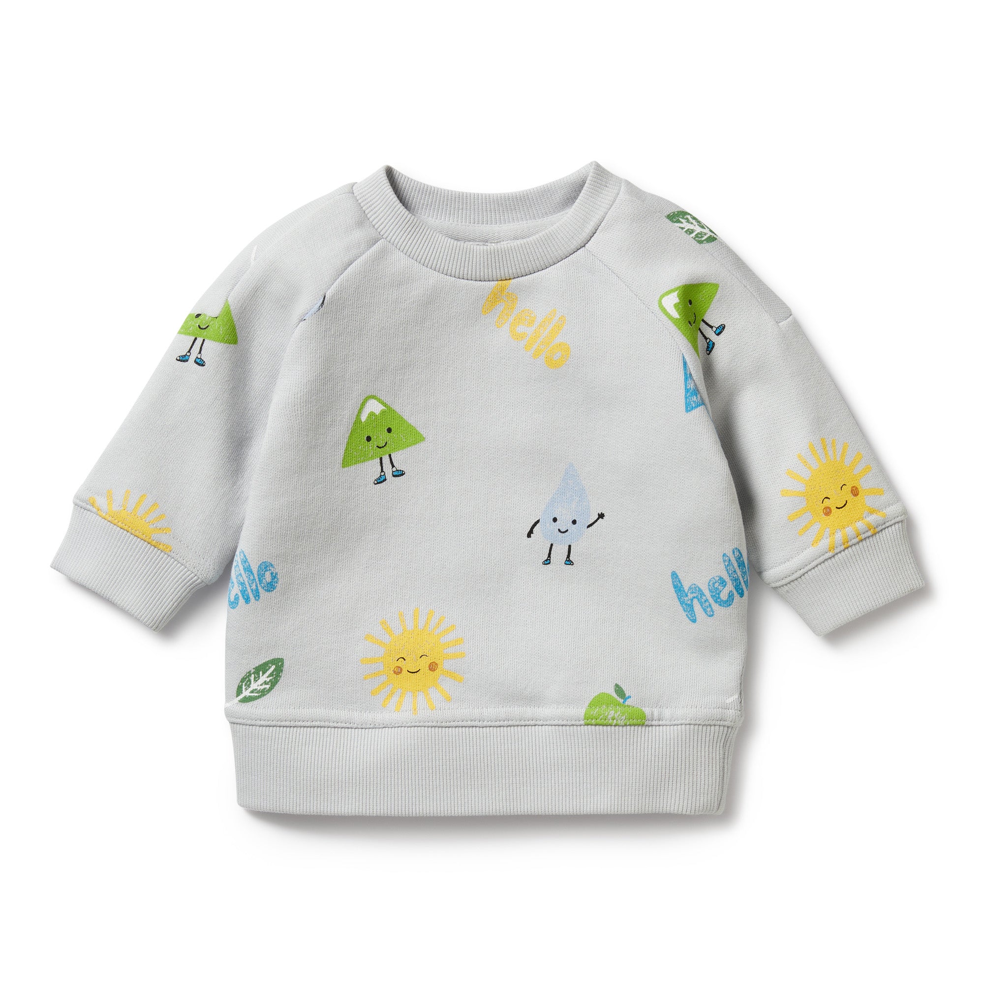 Wilson & Frenchy Bluebell Terry Organic Sweat
