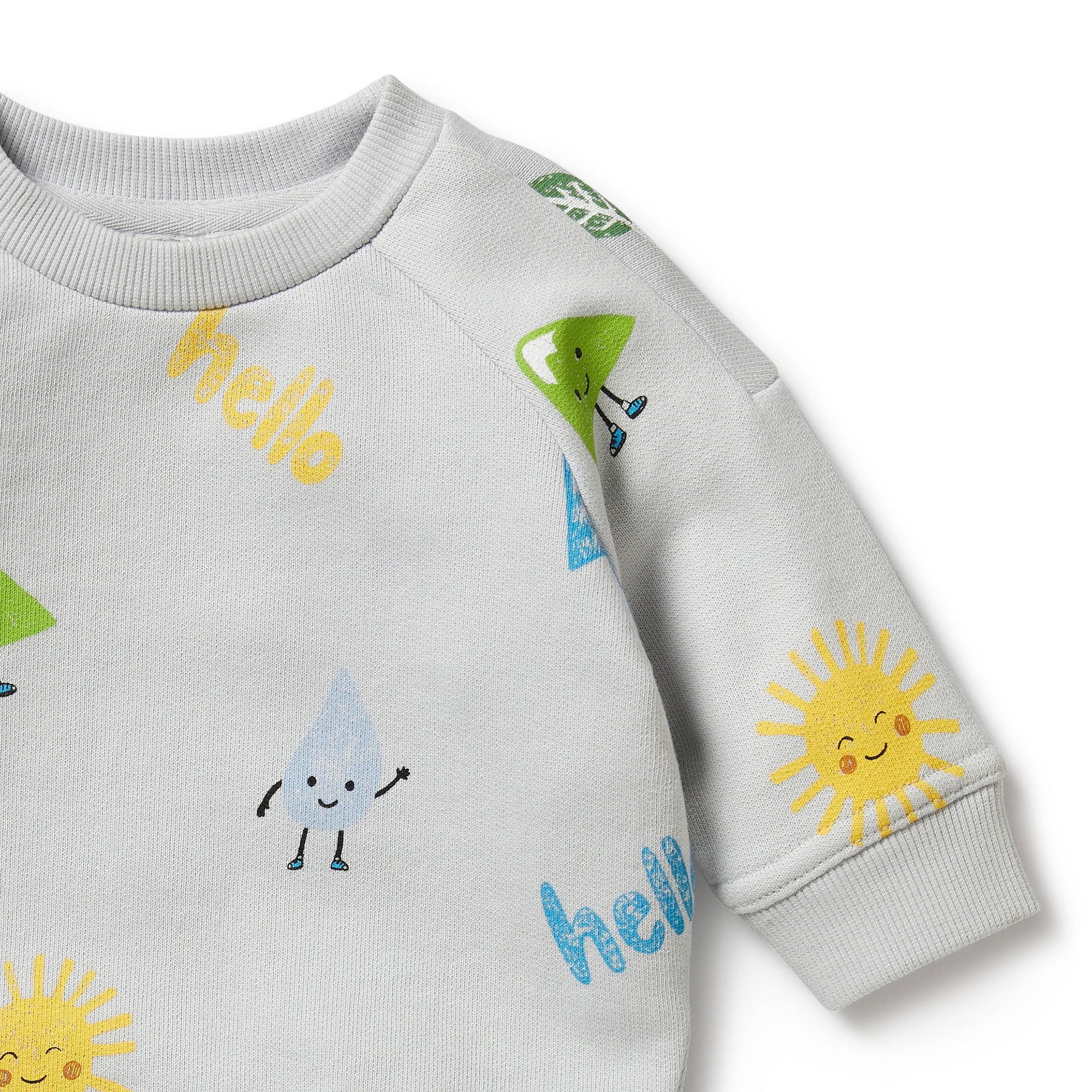 Wilson & Frenchy Bluebell Terry Organic Sweat