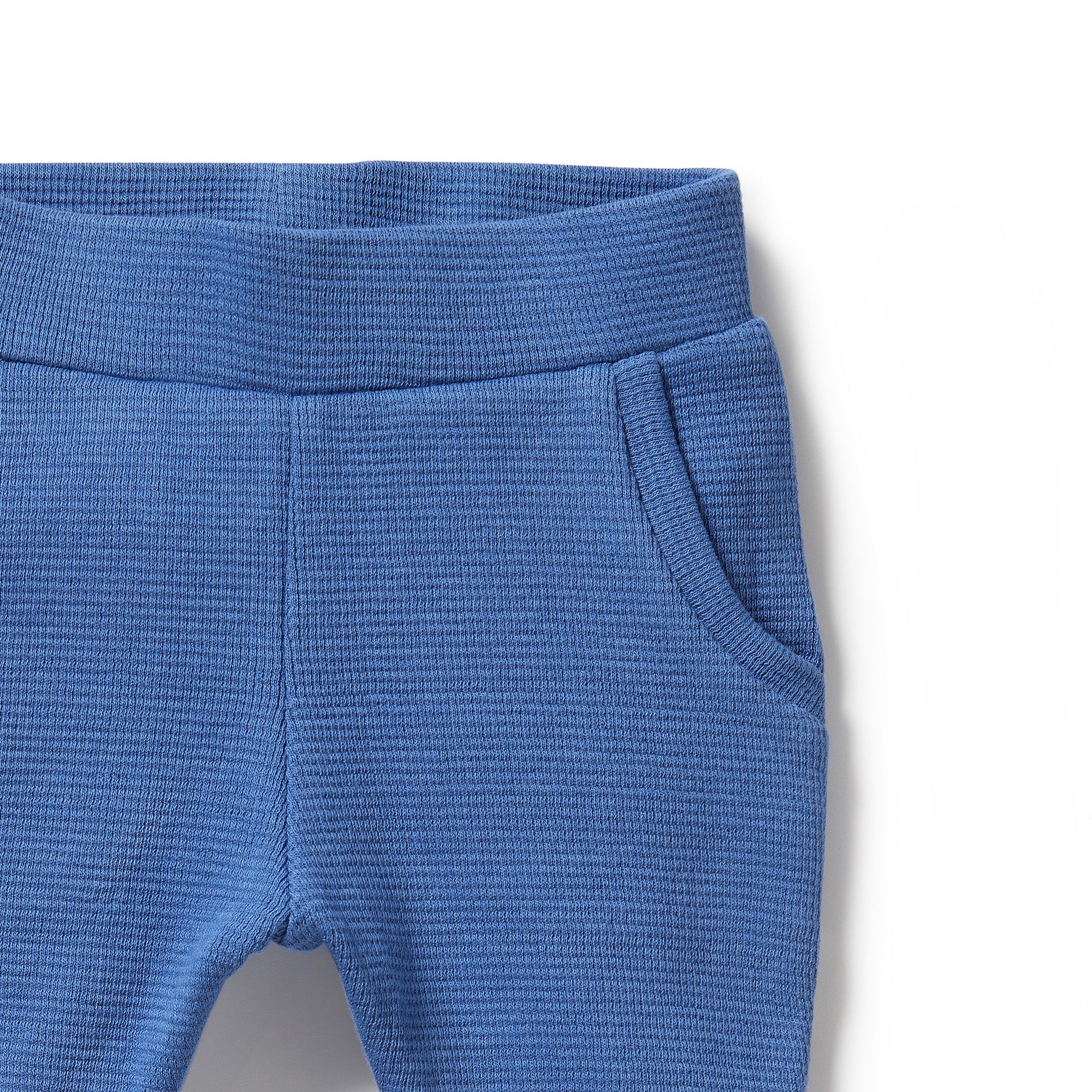 Wilson & Frenchy Brilliant Blue Organic Waffle Pant