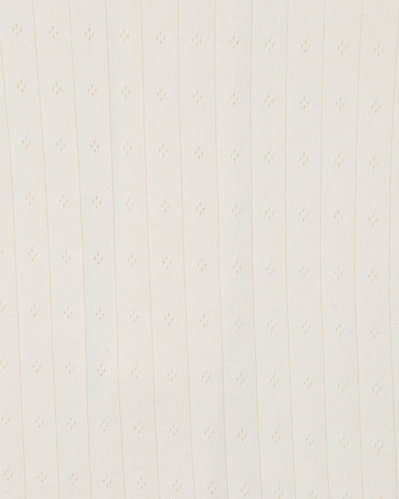 Bebe Milk Organic Pointelle Short Sleece Zipsuit