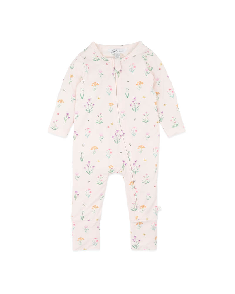 Bebe Eliza Print Eco Cosy Long Sleeve Zipsuit