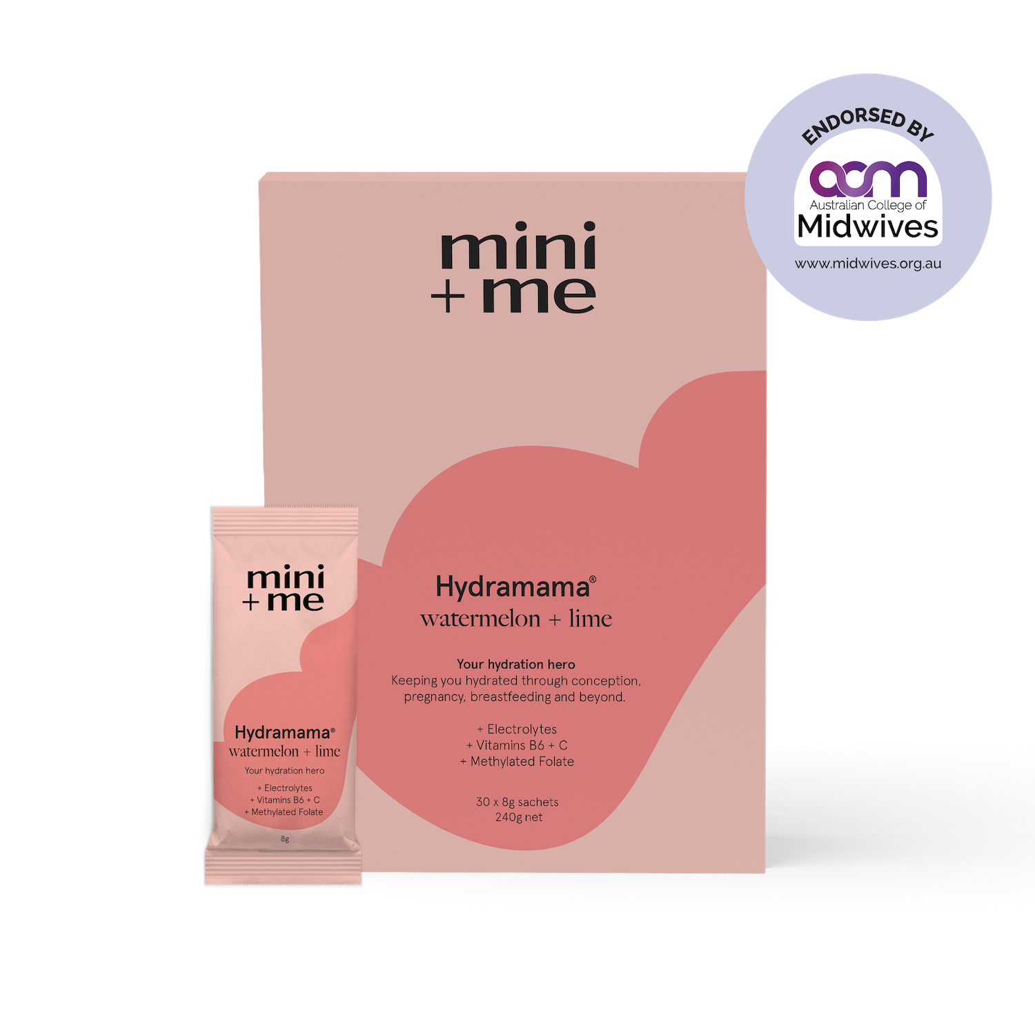 Hydramama Mini and Me Hydration Powder Watermelon & Lime