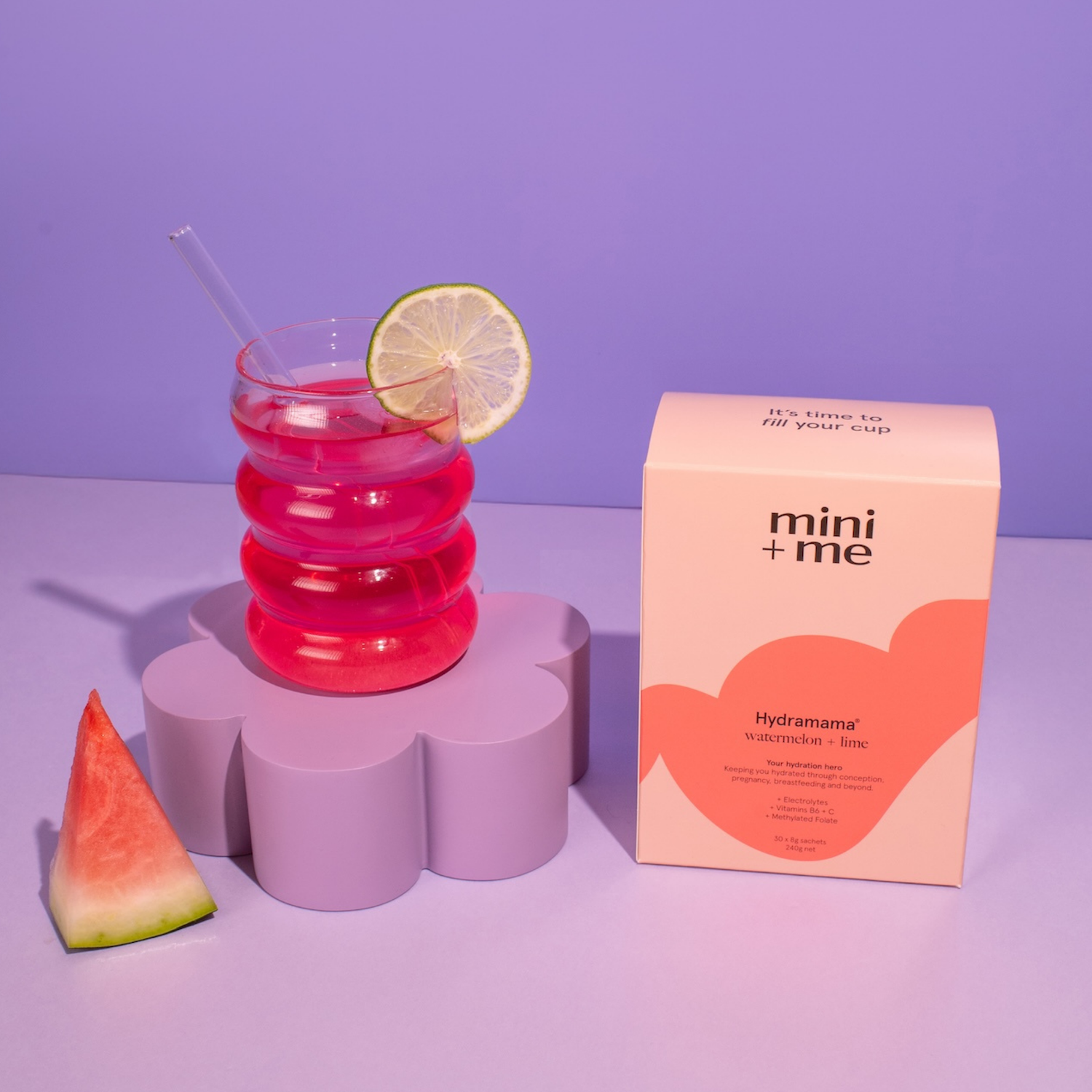 Hydramama Mini and Me Hydration Powder Watermelon & Lime