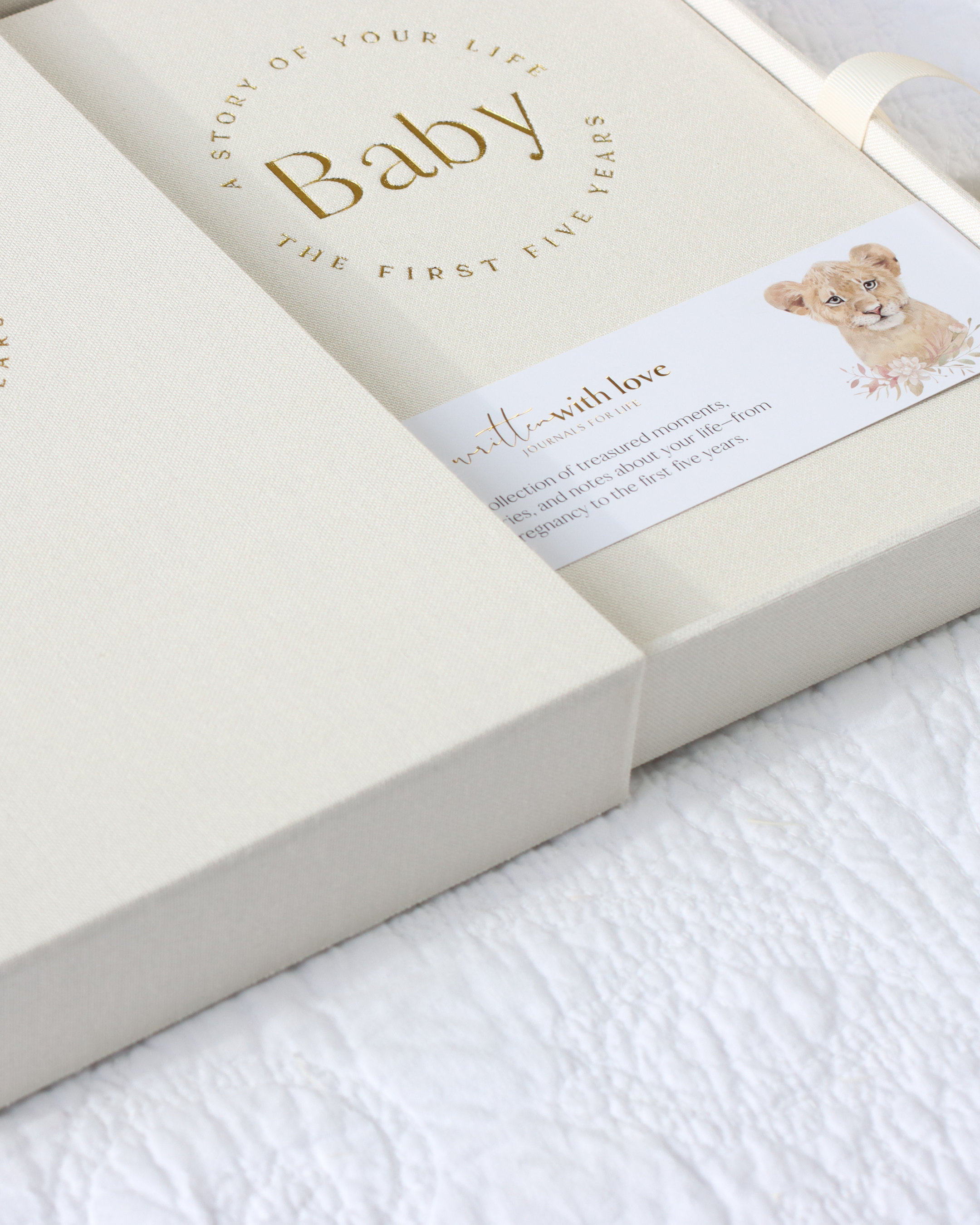 Written with Love Baby Memory Book with Keepsake Box - Pregnancy to 5yrs