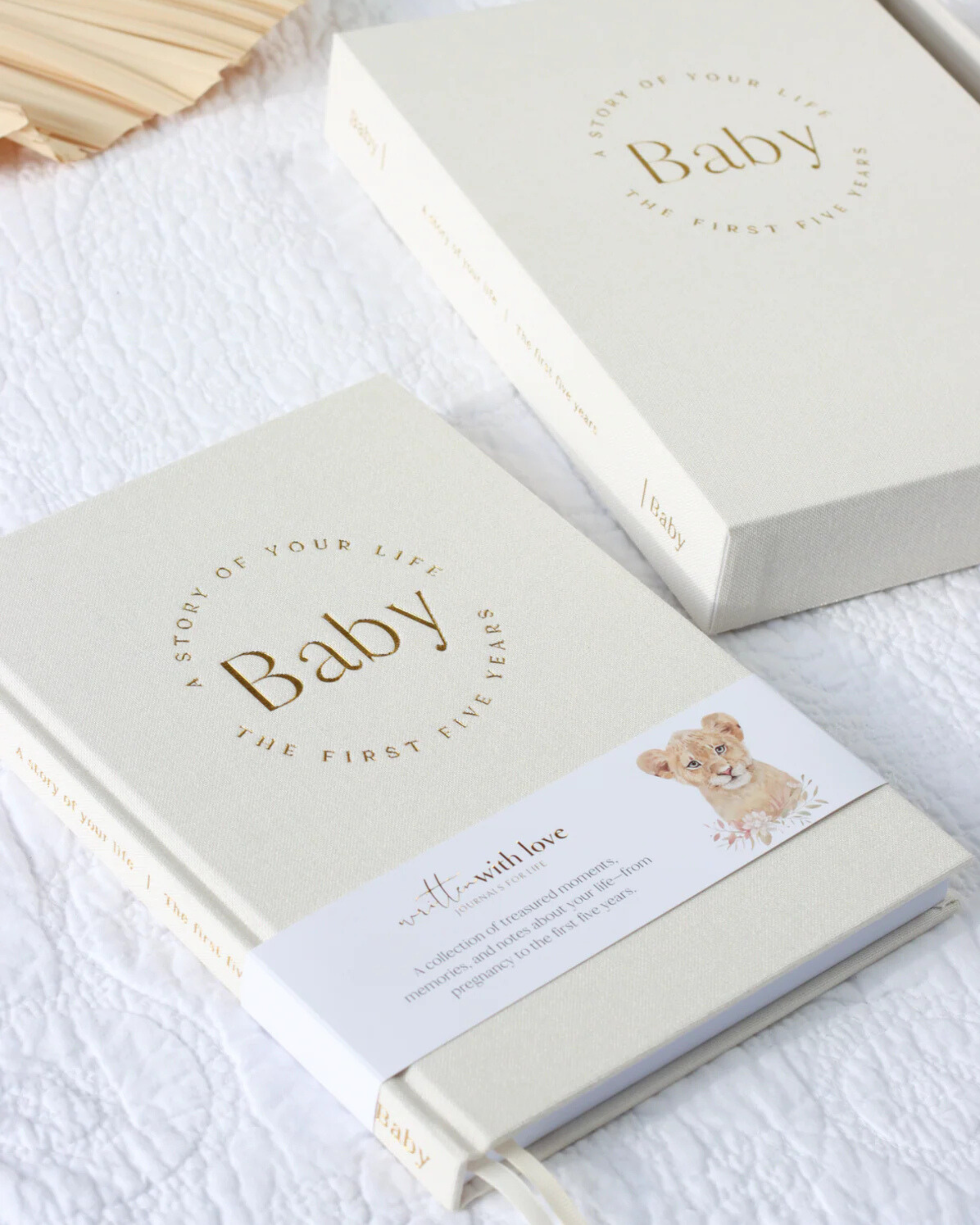 Written with Love Baby Memory Book with Keepsake Box - Pregnancy to 5yrs