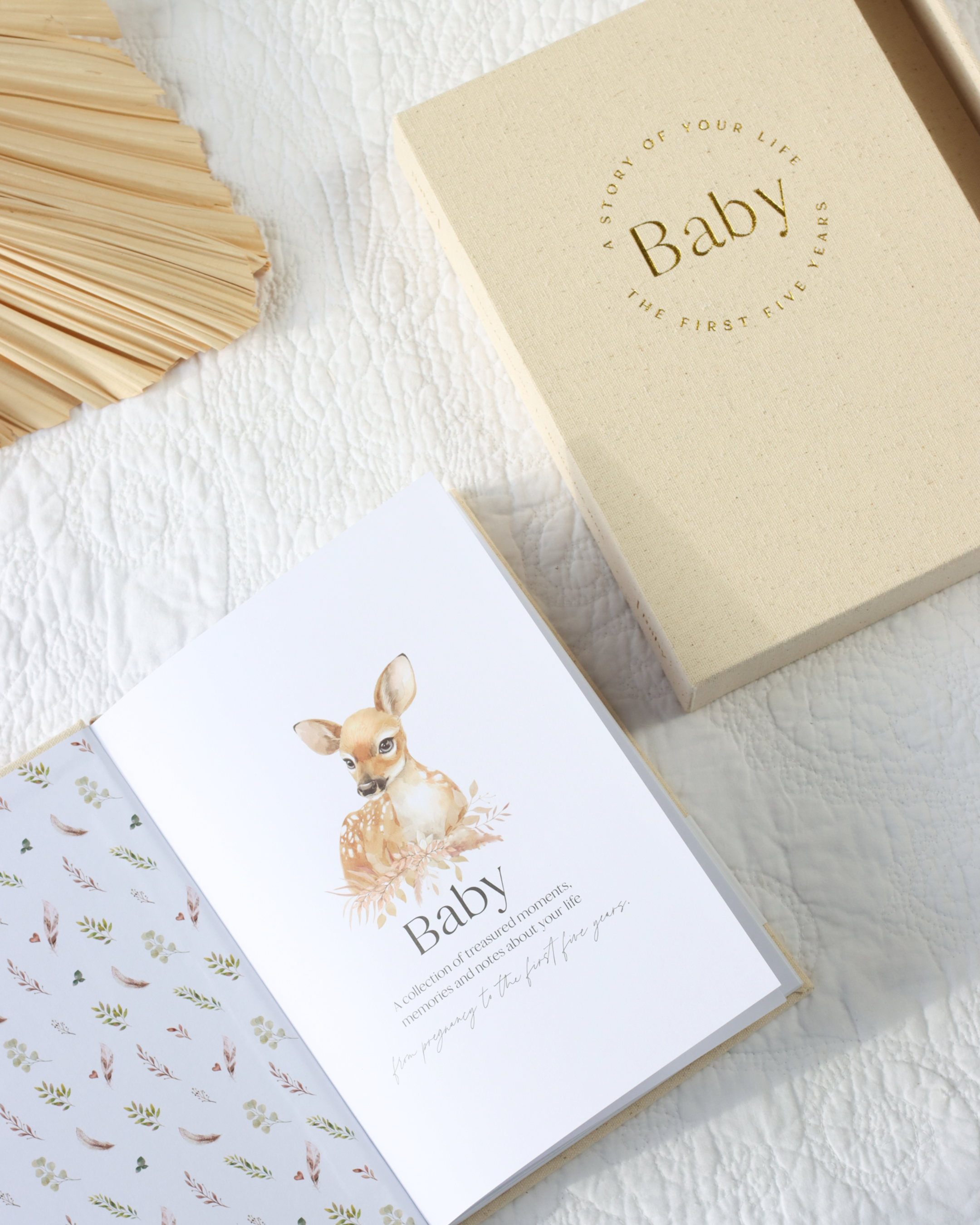 Written with Love Baby Memory Book with Keepsake Box - Pregnancy to 5yrs