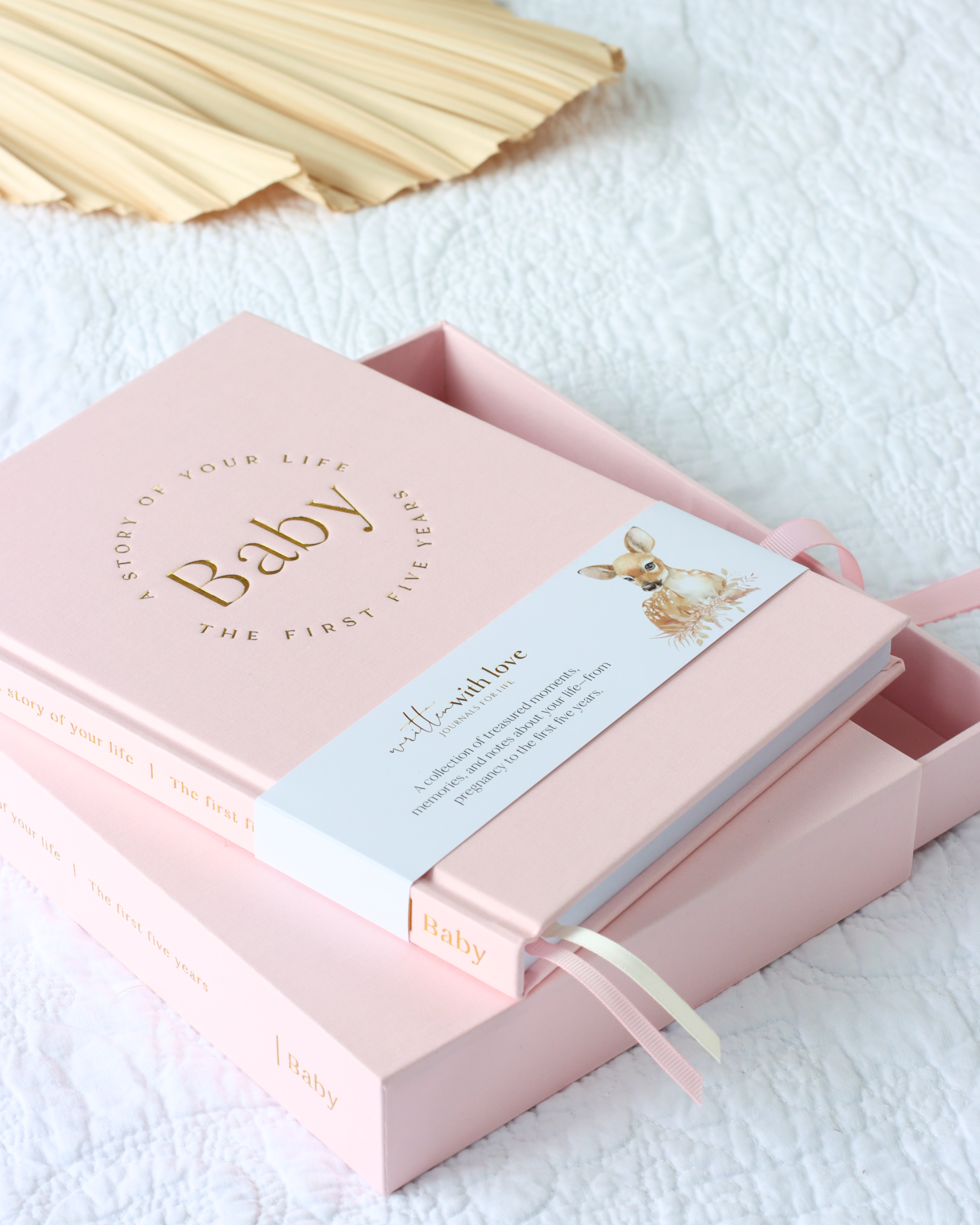 Written with Love Baby Memory Book with Keepsake Box - Pregnancy to 5yrs